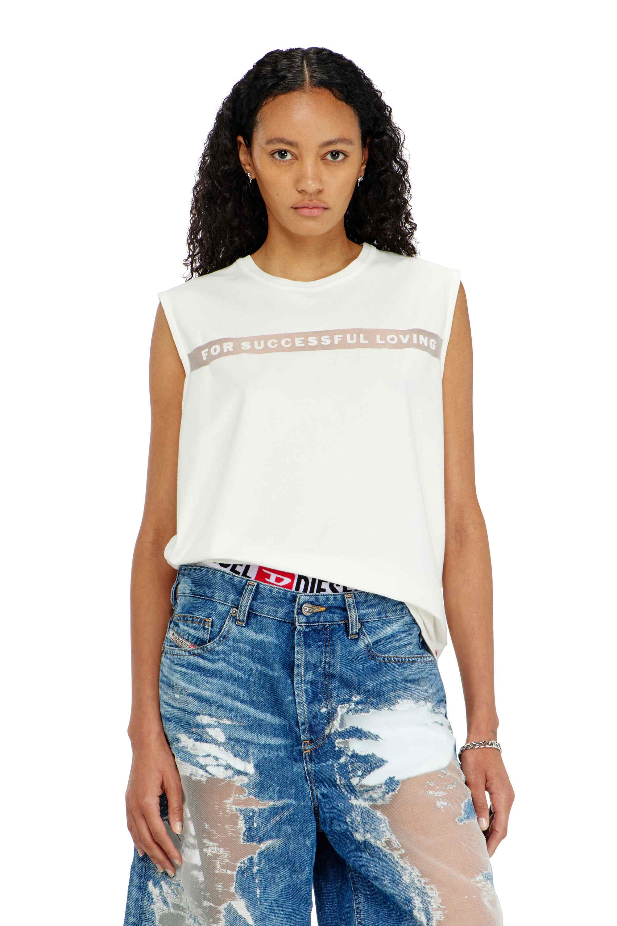 White Tank top with For Successful Loving logo