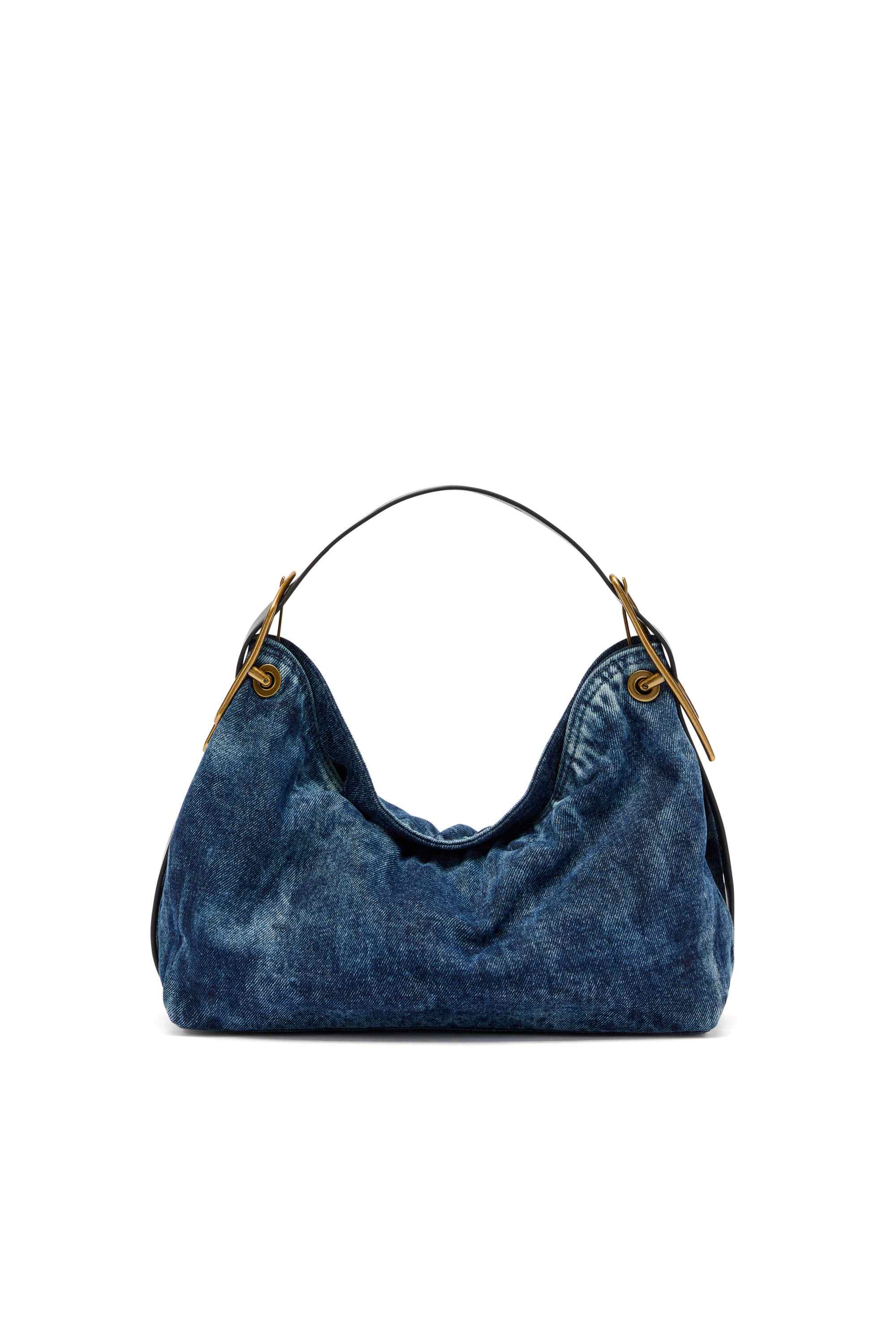 Blue D-Line-Denim shoulder bag