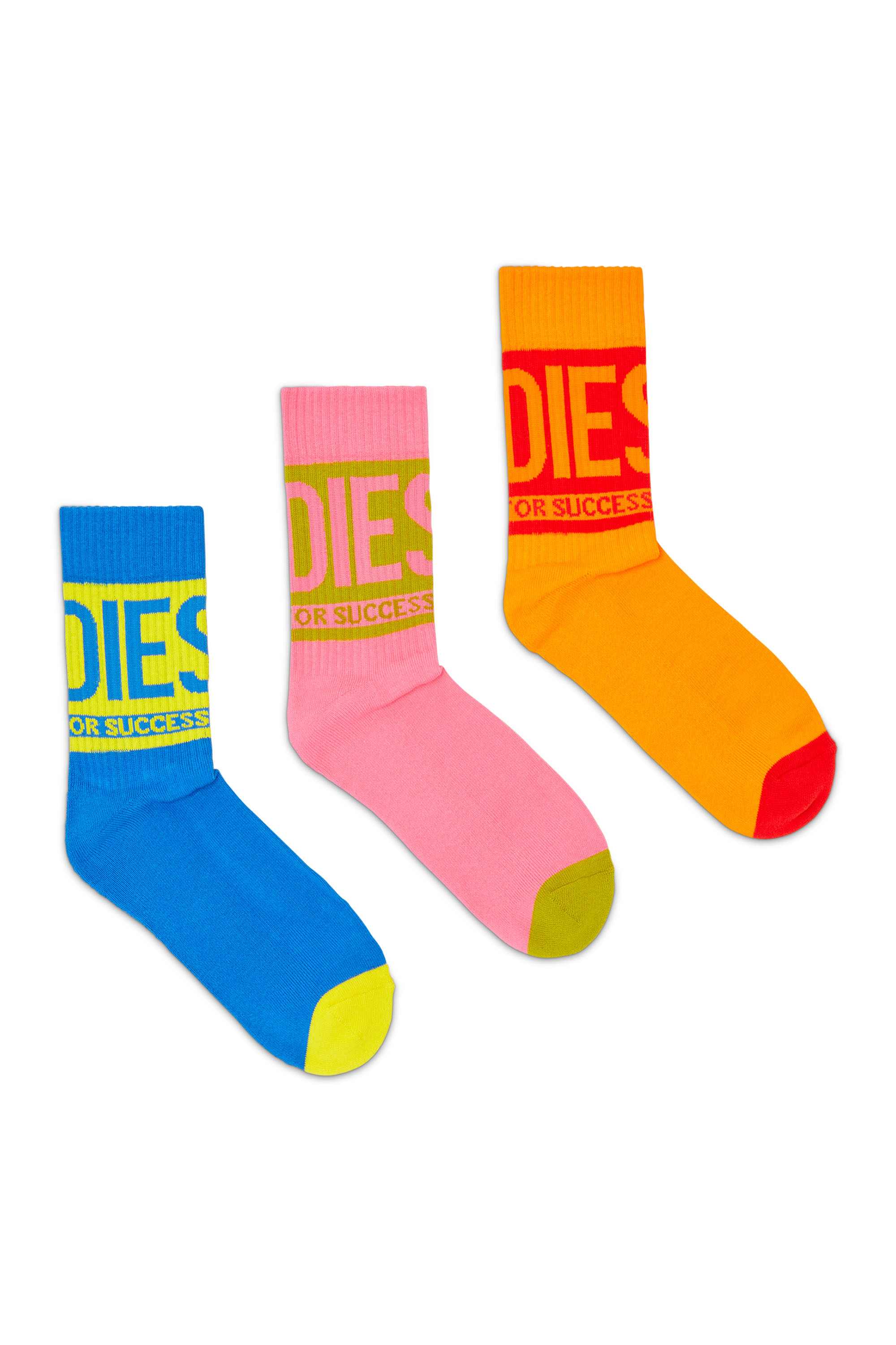 Multicolor Socks Three-pack in cotton with logo detail