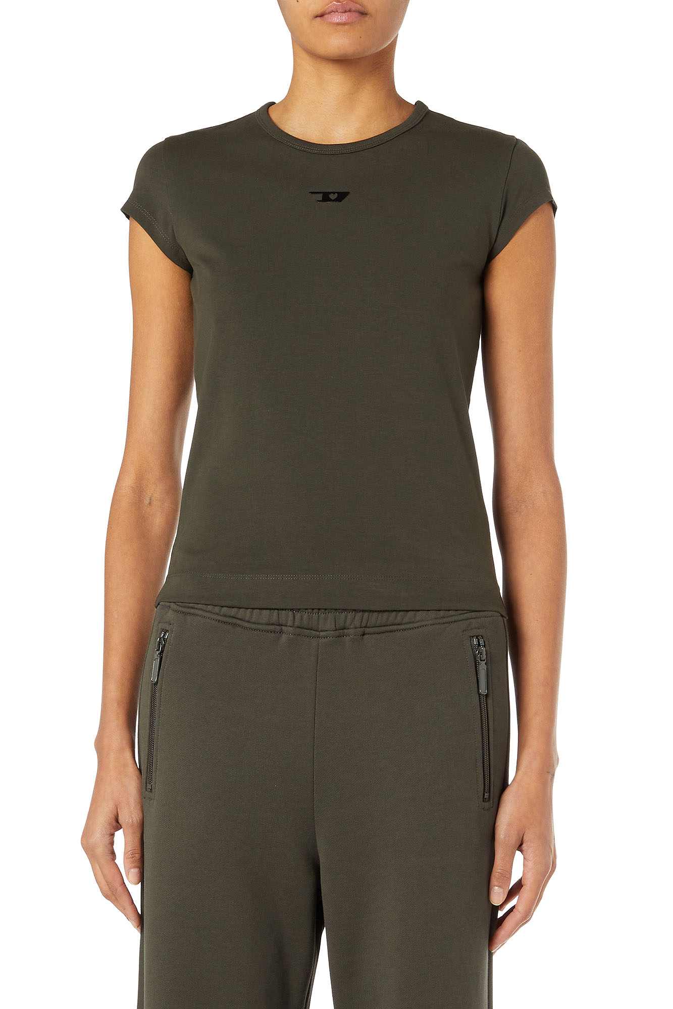 Dark Green T-Shirts T-Angie-Out