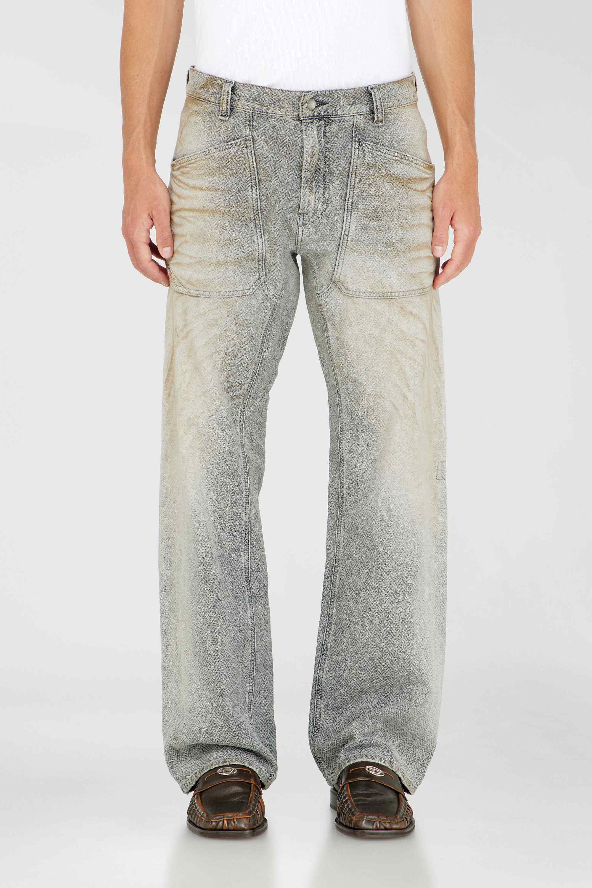 Grey Relaxed Jeans Regular Waist D-Zeta