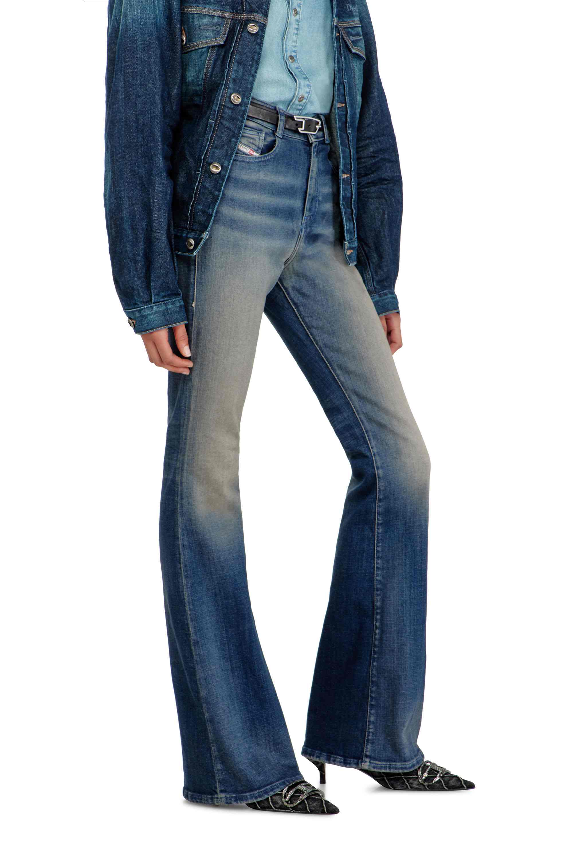 Dark blue Bootcut Jeans High Waist 1973 D-Partt