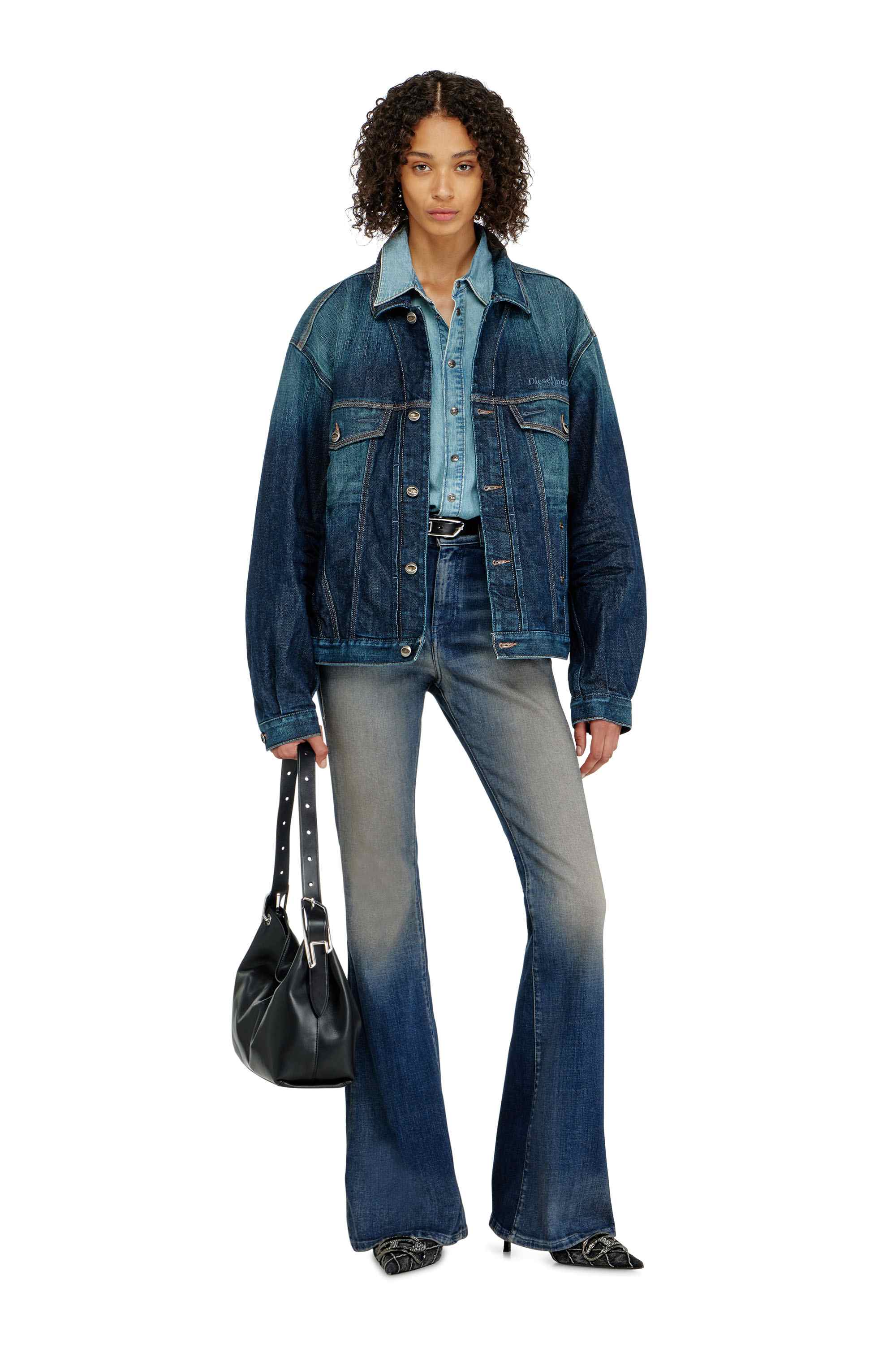 Dark blue Bootcut Jeans High Waist 1973 D-Partt