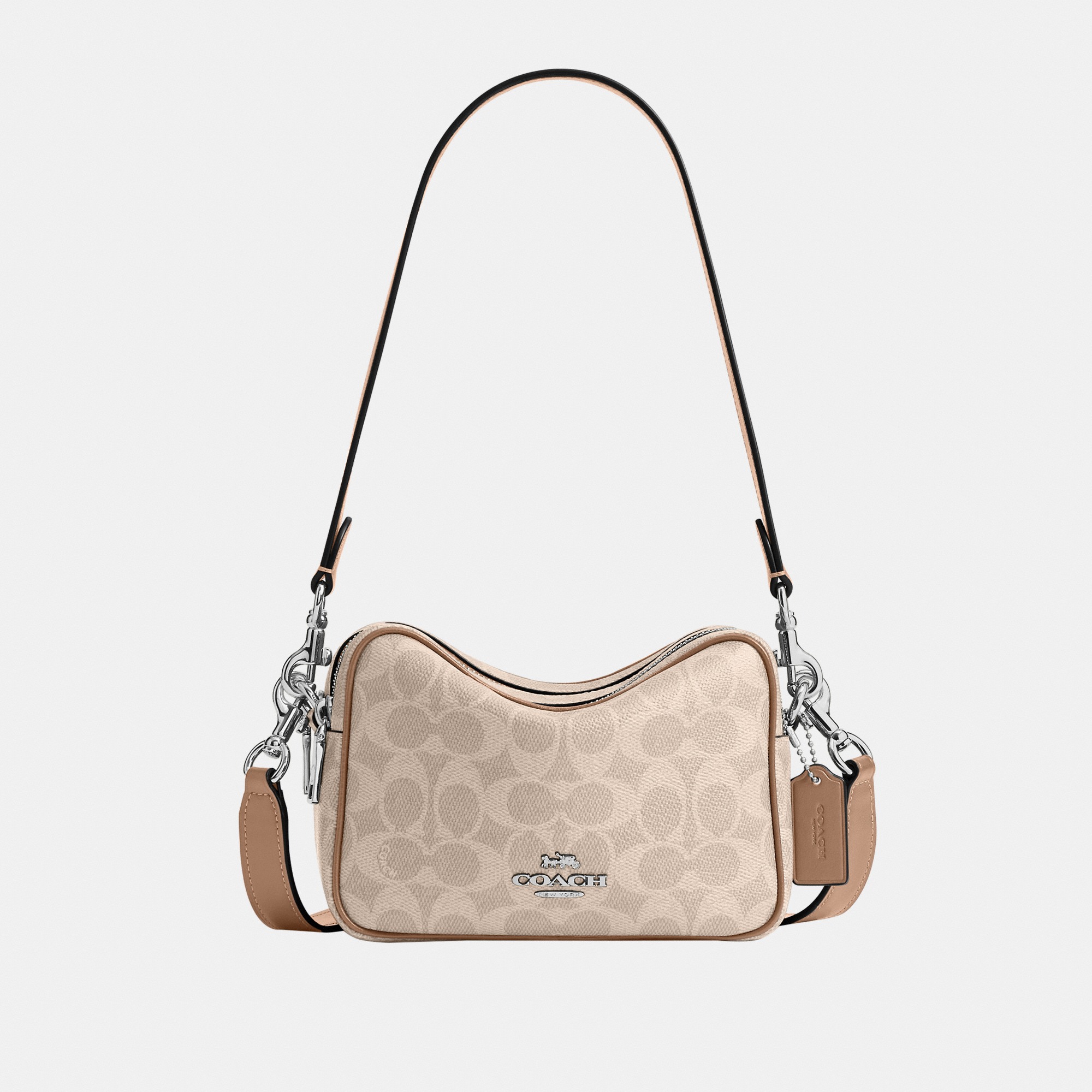 Mini Carey Crossbody Bag In Signature Canvas
