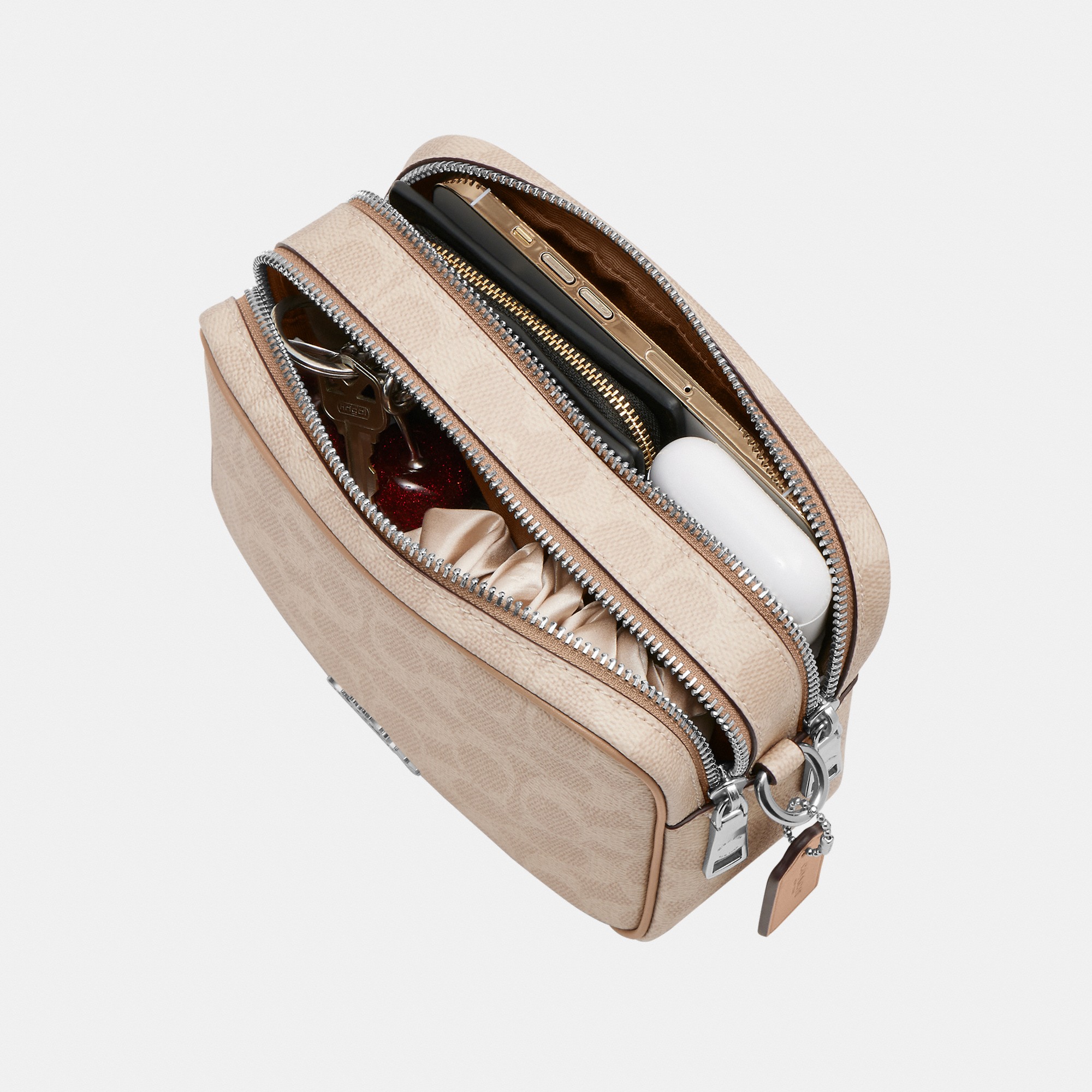 Mini Carey Crossbody Bag In Signature Canvas