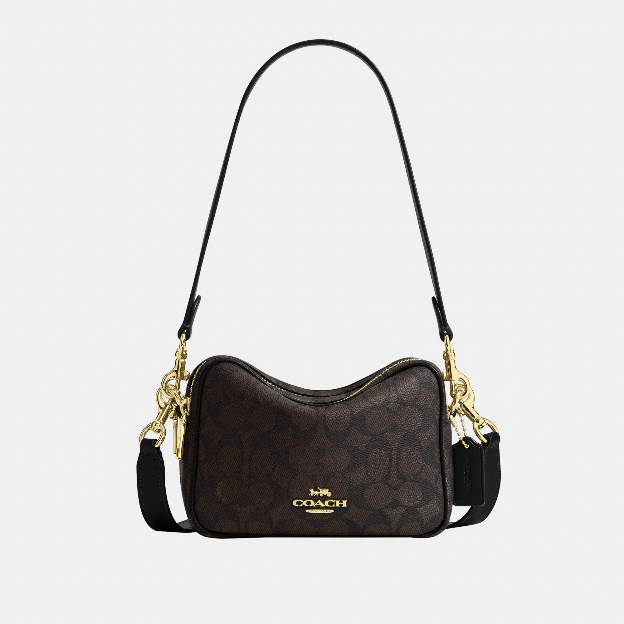 Mini Carey Crossbody Bag In Signature Canvas