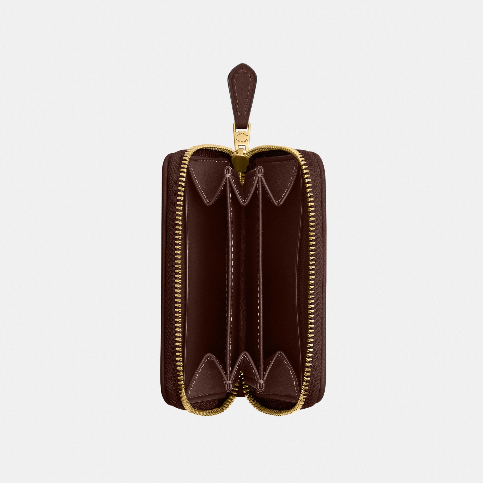 Essential Small Zip Around Card Case In Signature Jacquard