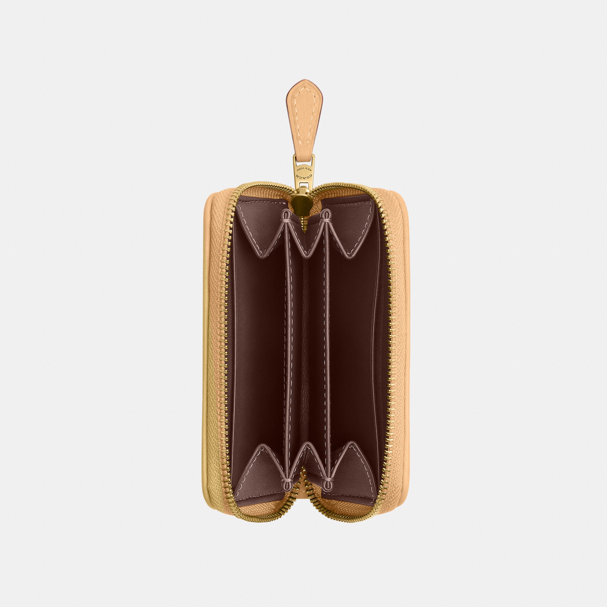 Essential Small Zip Around Card Case In Signature Jacquard