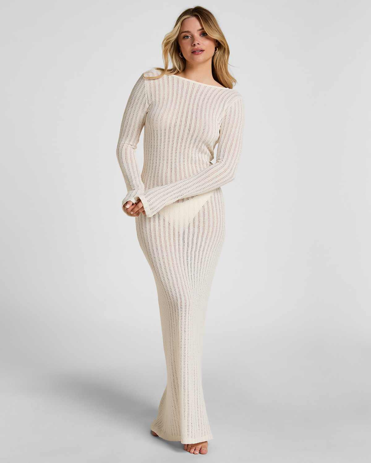 White Beach Dress Coastal Muse
