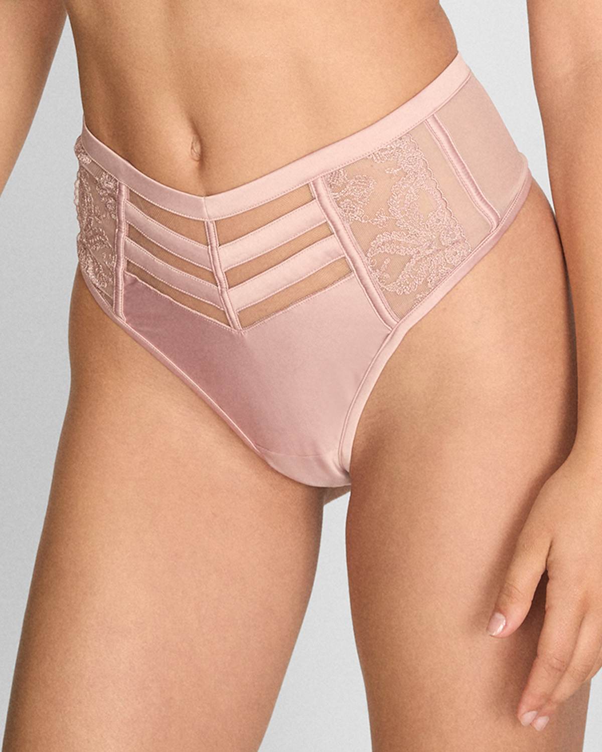 Highleg Thong Rosa - Pink