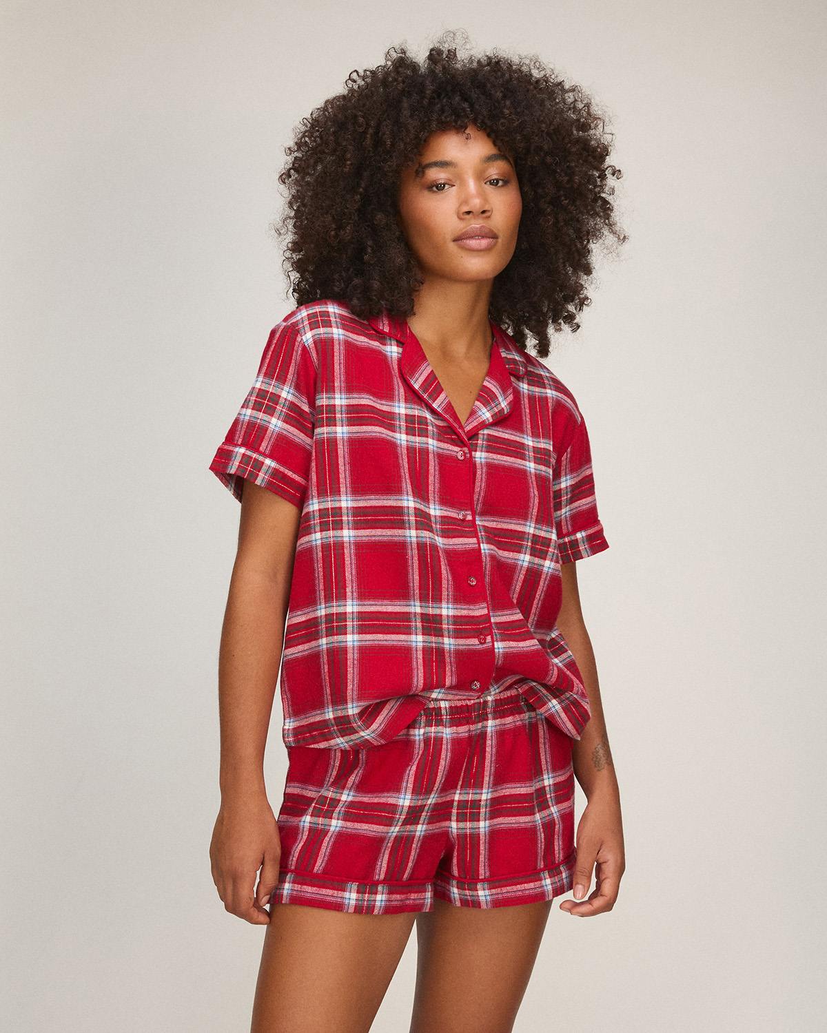 Twill Pyjama Set - Red