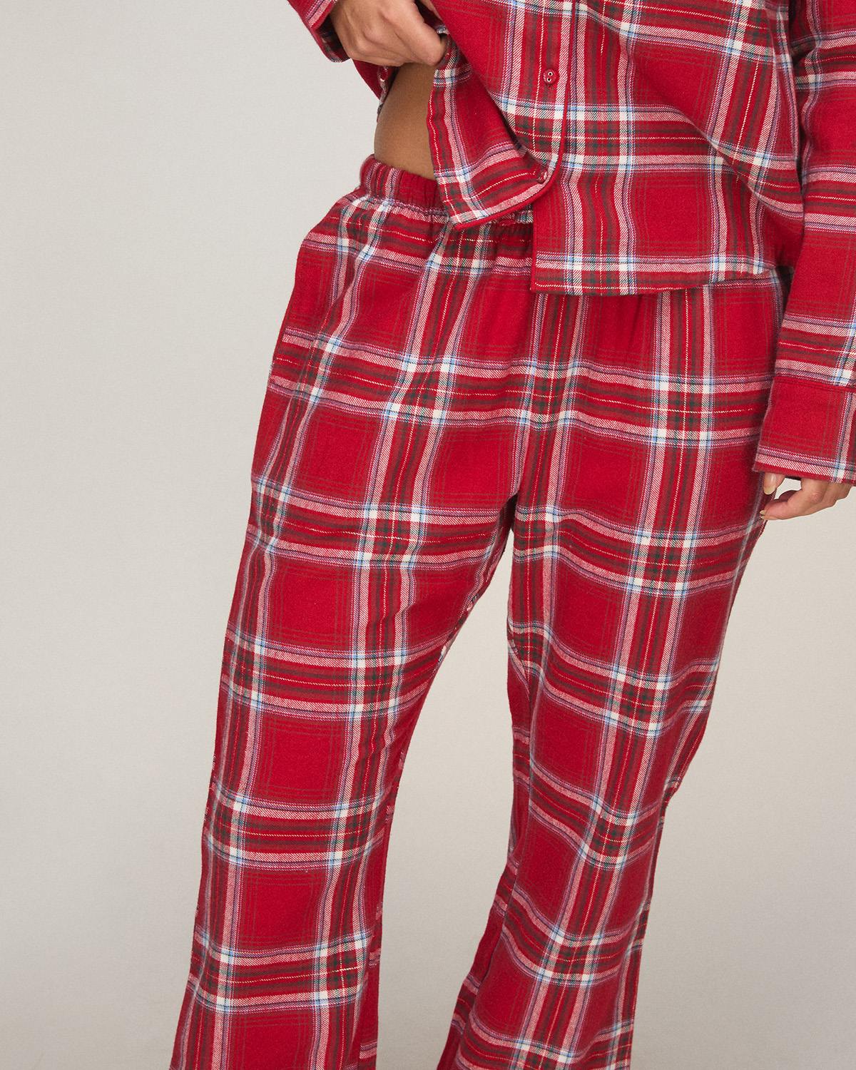 Flannel Pyjama Pants - Red