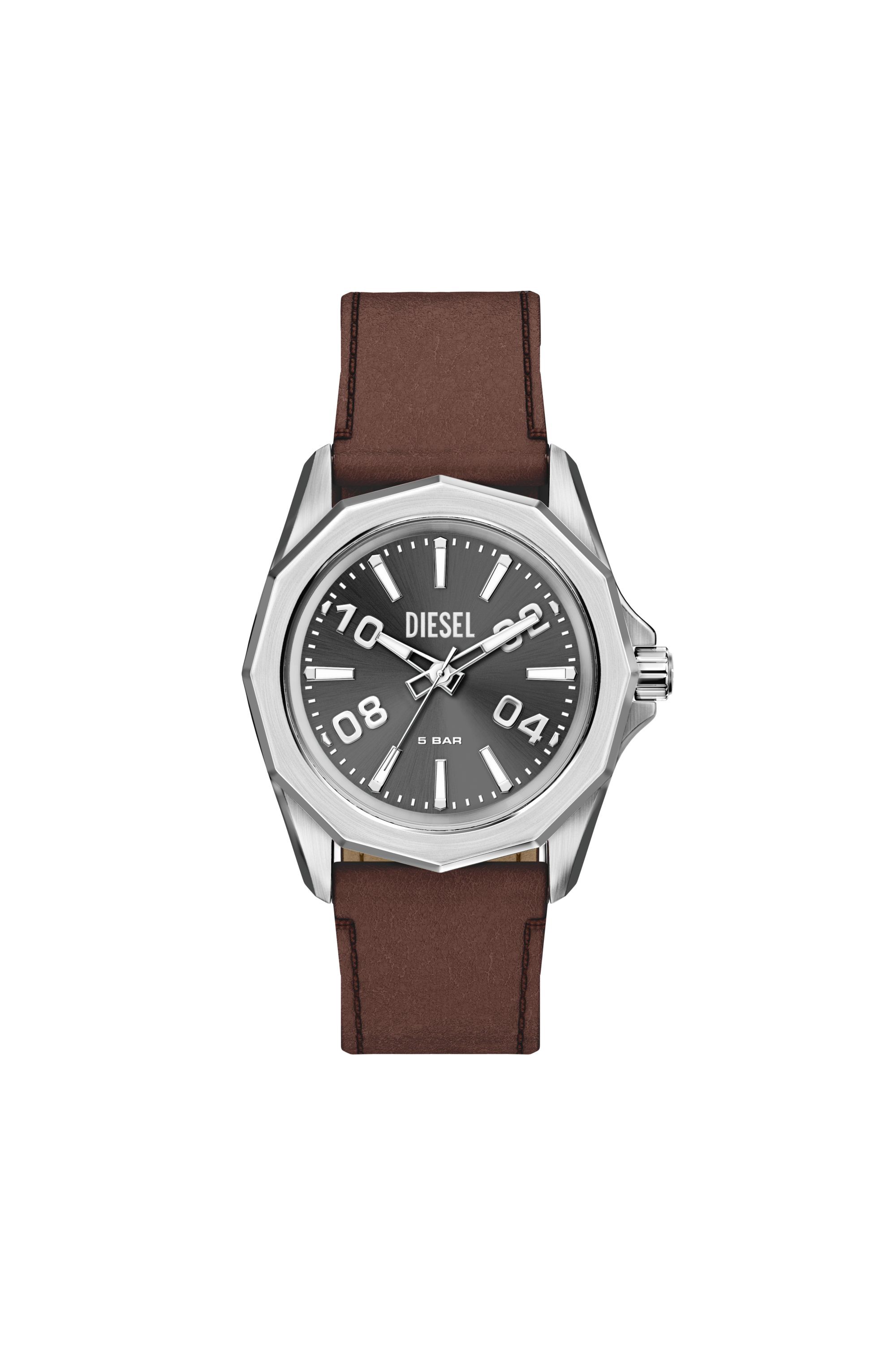 Stinger brown leather watch