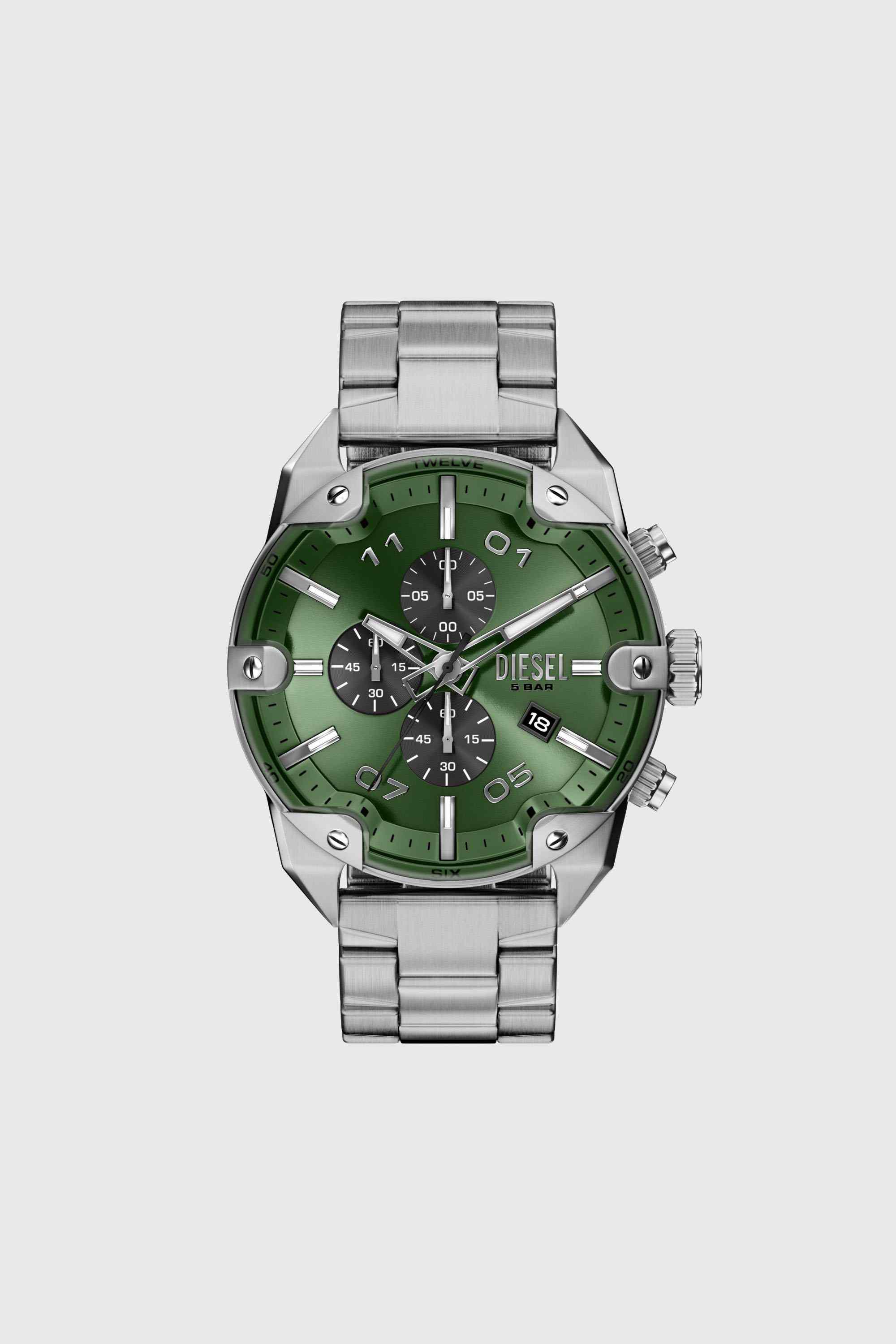 Spiked stainless steel watch