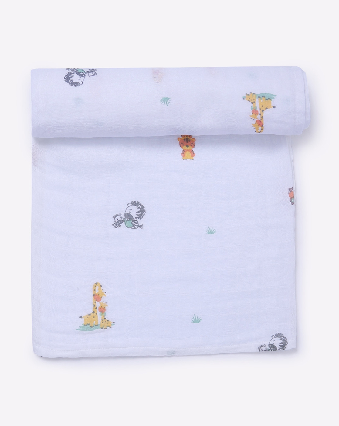 Mothercare | Mila Baby Swaddle Animal families Green 1