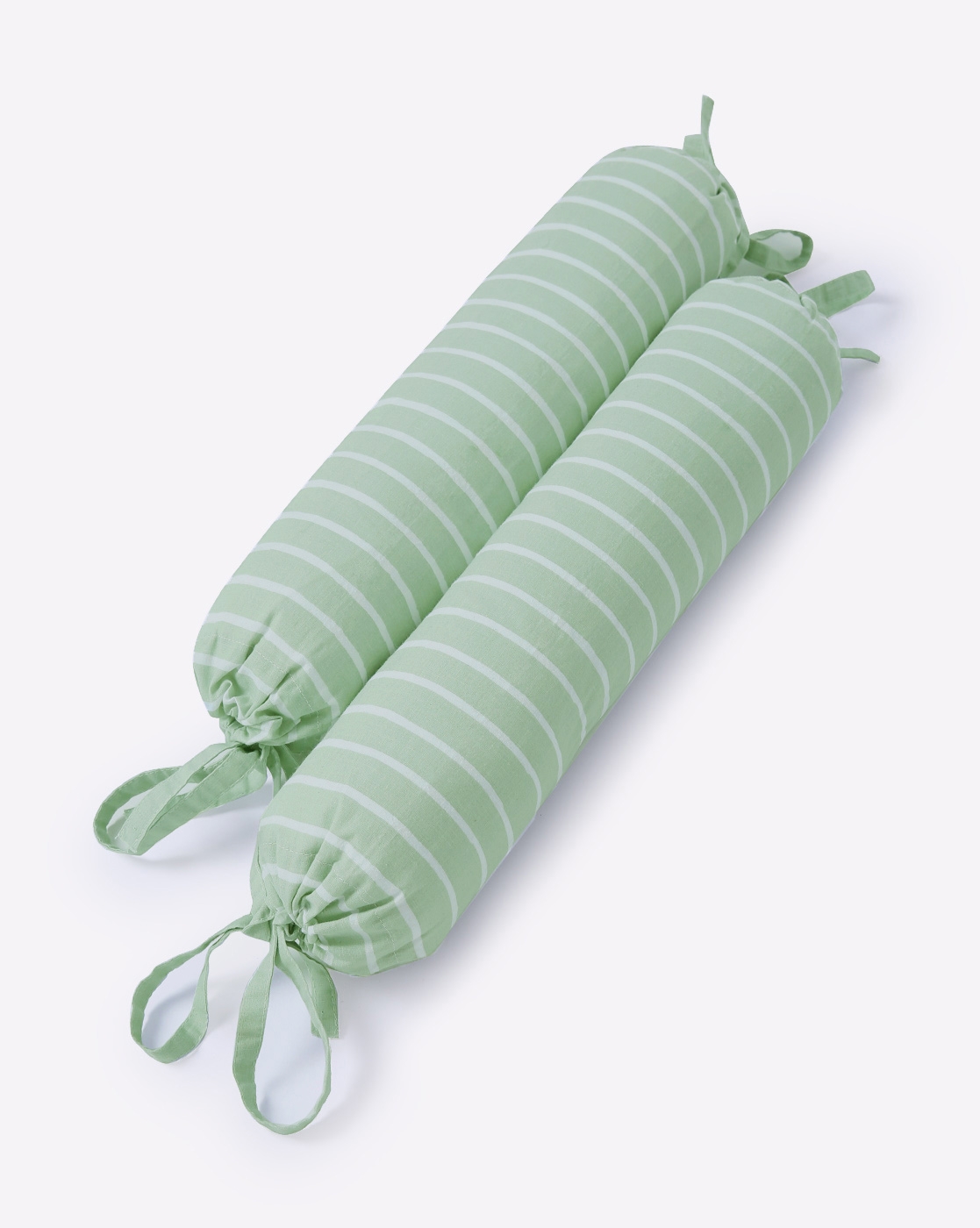 Mothercare | Mila Baby Green Stripe Bolster Pillows 2