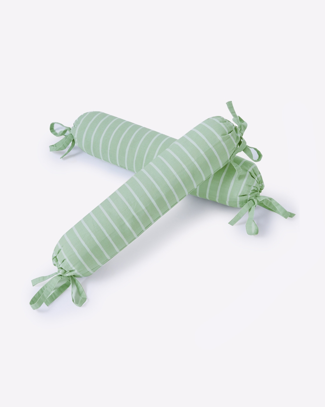 Mothercare | Mila Baby Green Stripe Bolster Pillows 0