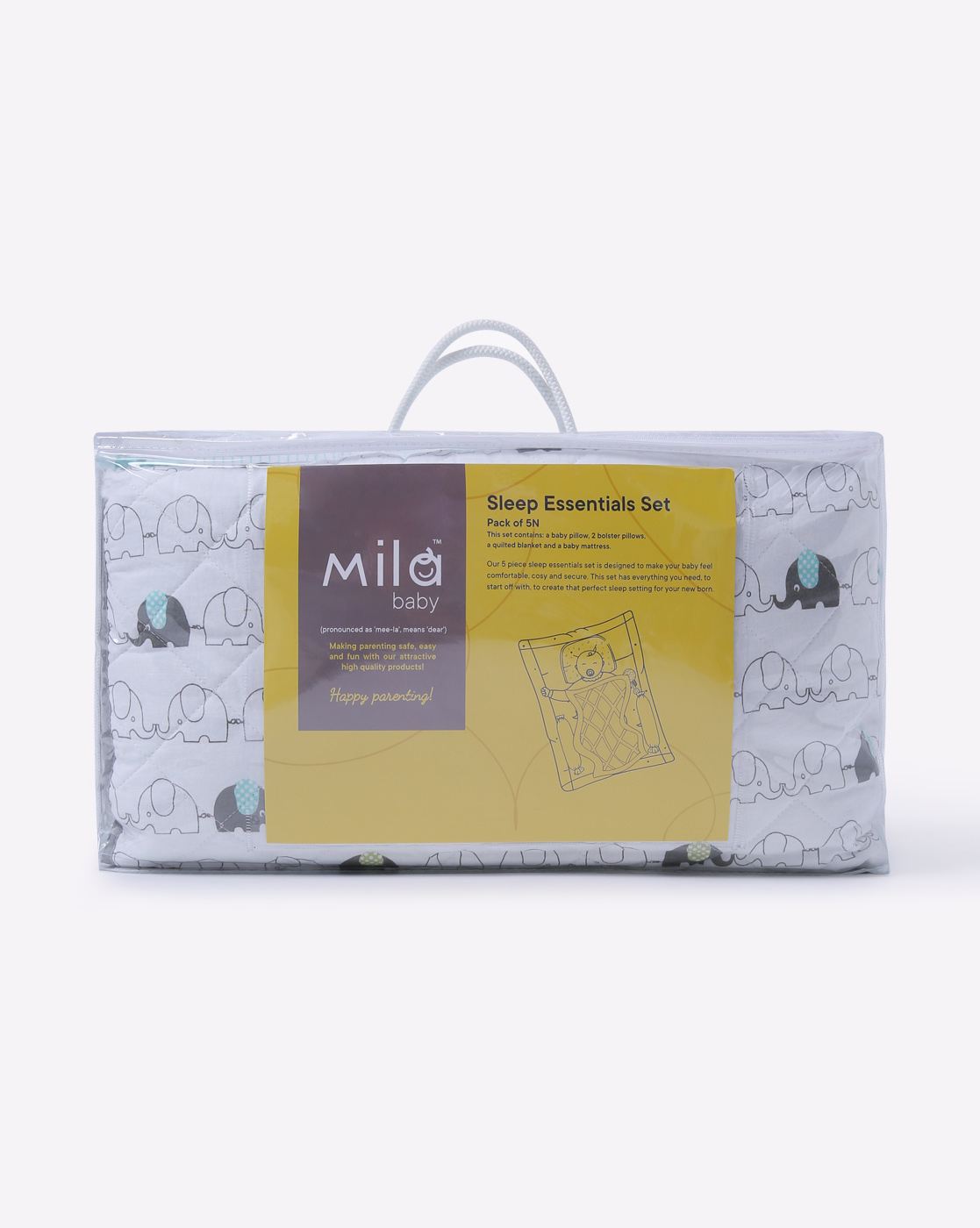 Mila Baby Elephant Sleep Essentials Set (Small bundle)