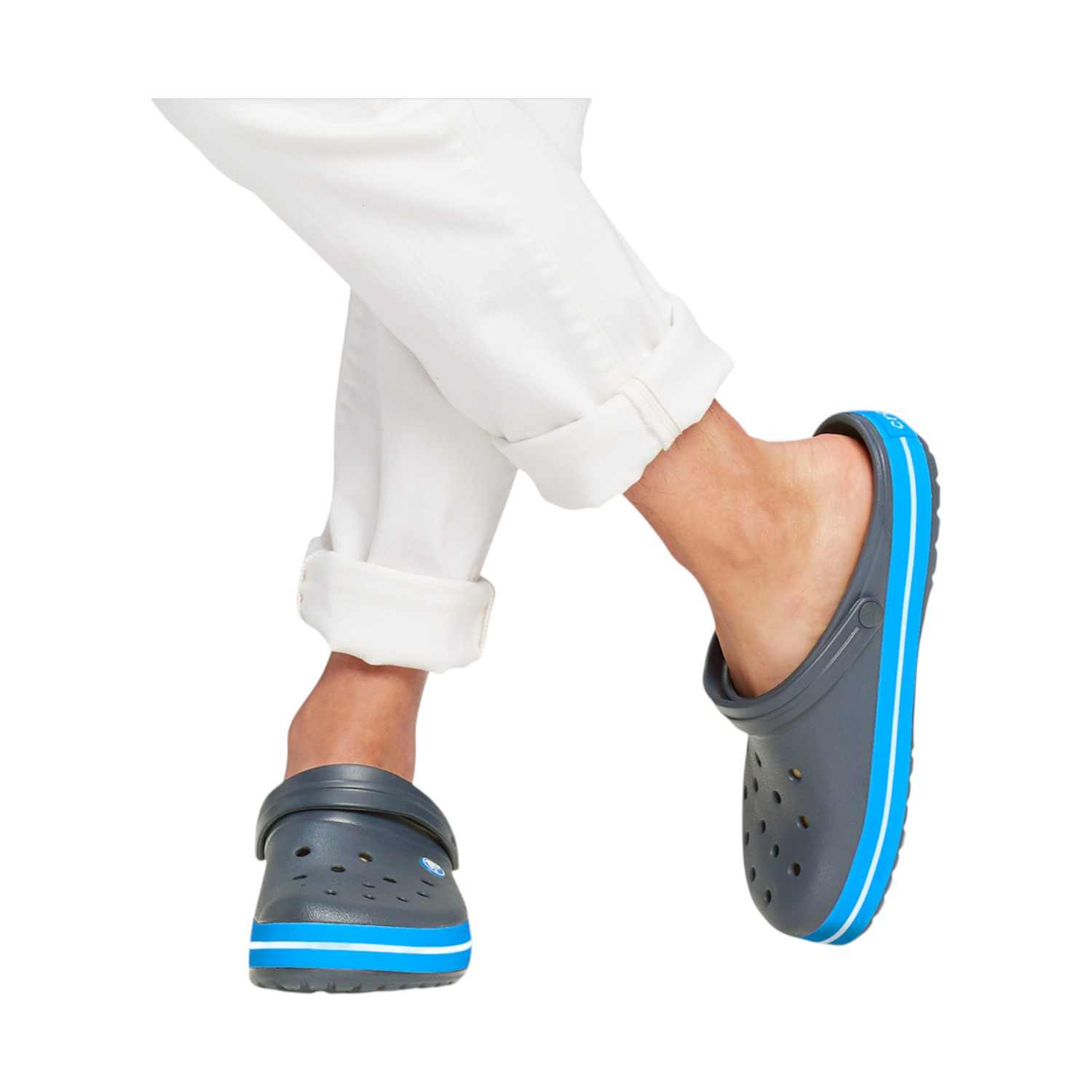 Crocband Charcoal-Ocean Unisex Clog