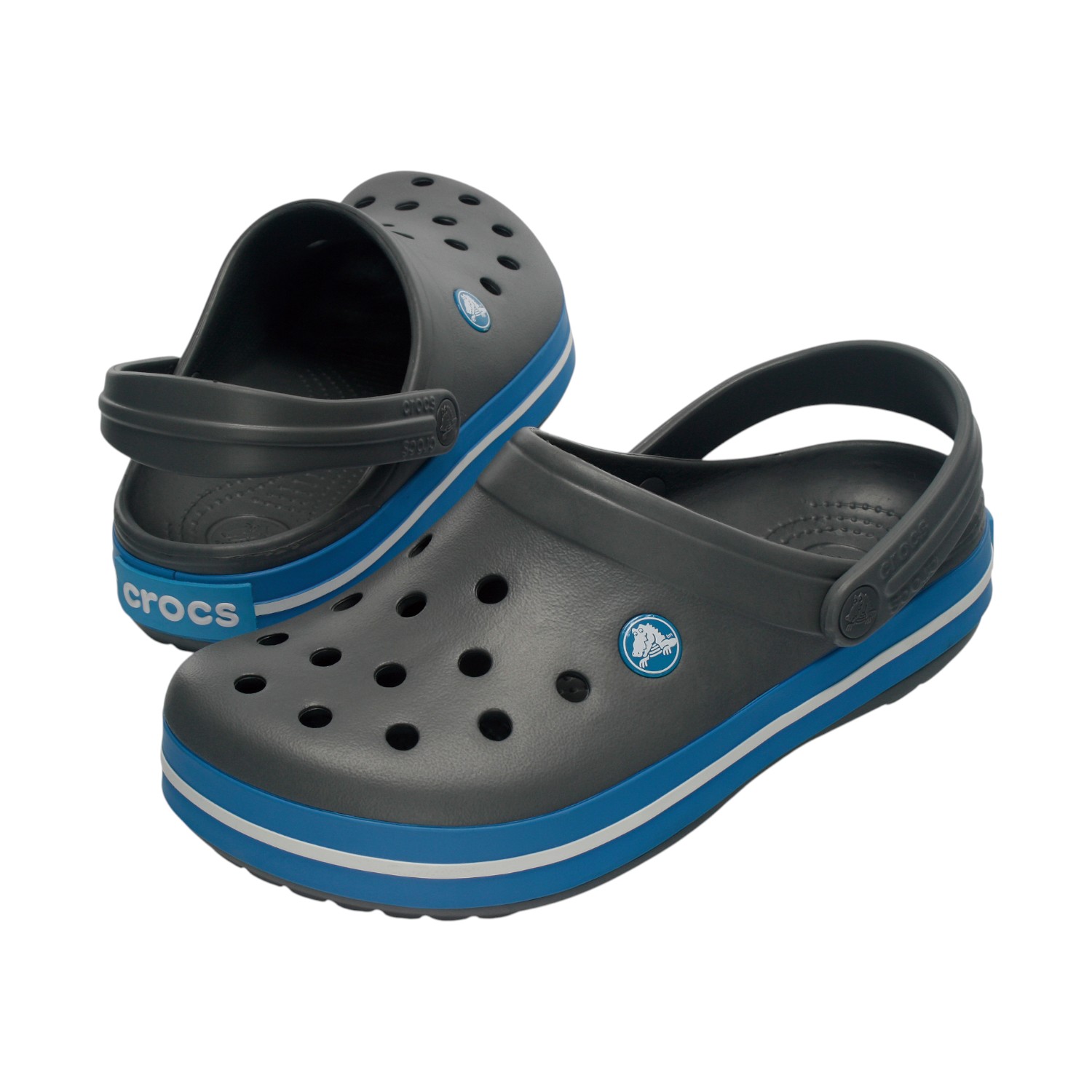 Crocband Charcoal-Ocean Unisex Clog