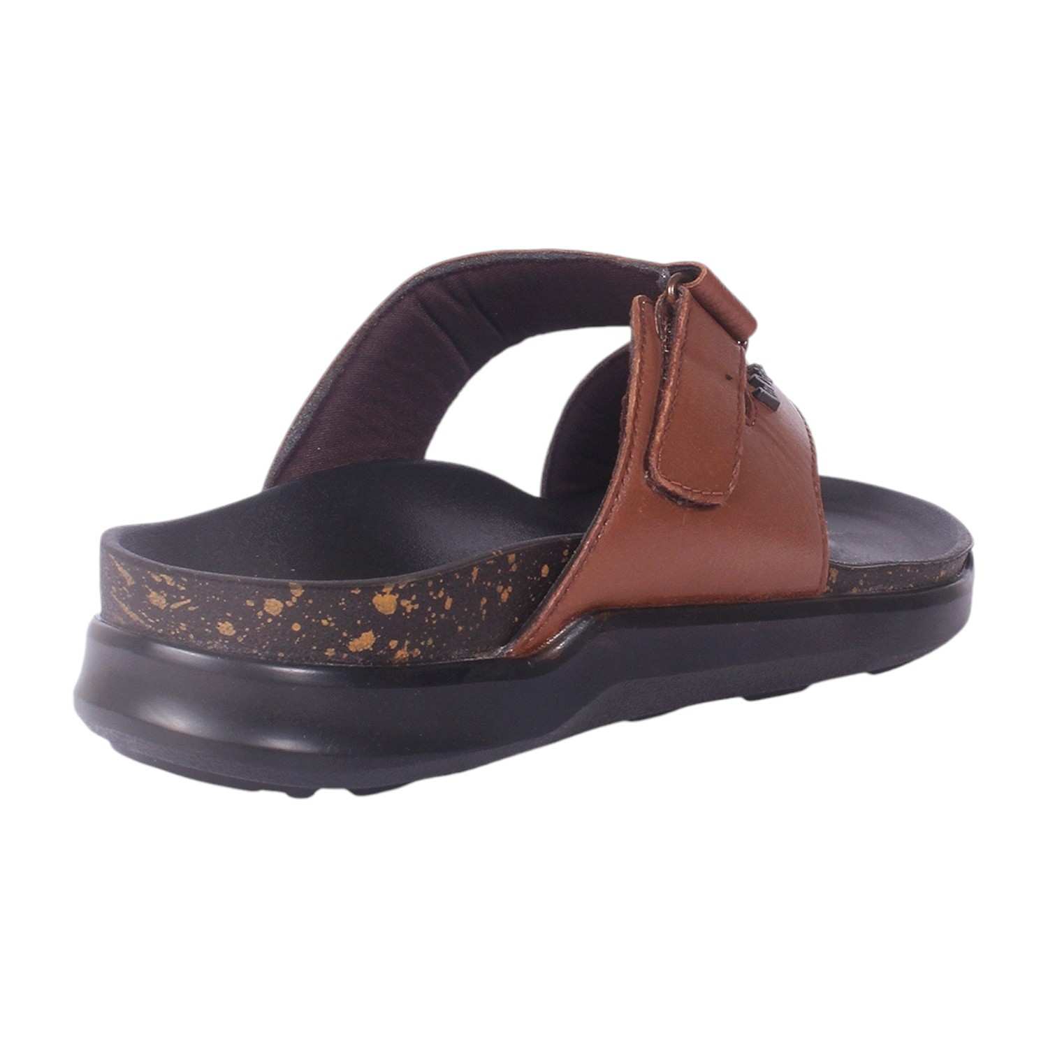 Men Brown Casual Comfort Slip-On Sandals
