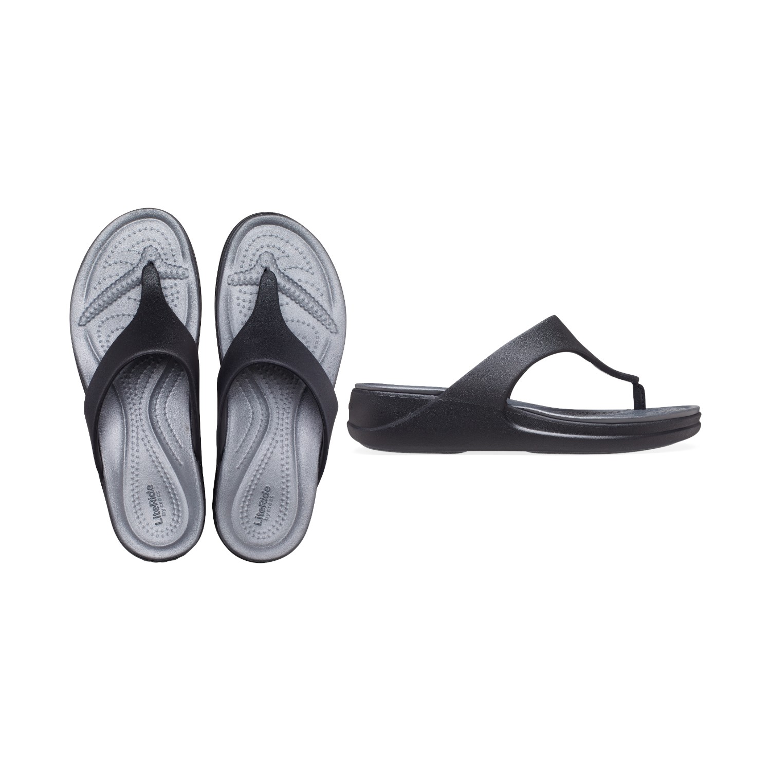 Women LiteRide Flip Black & Silver