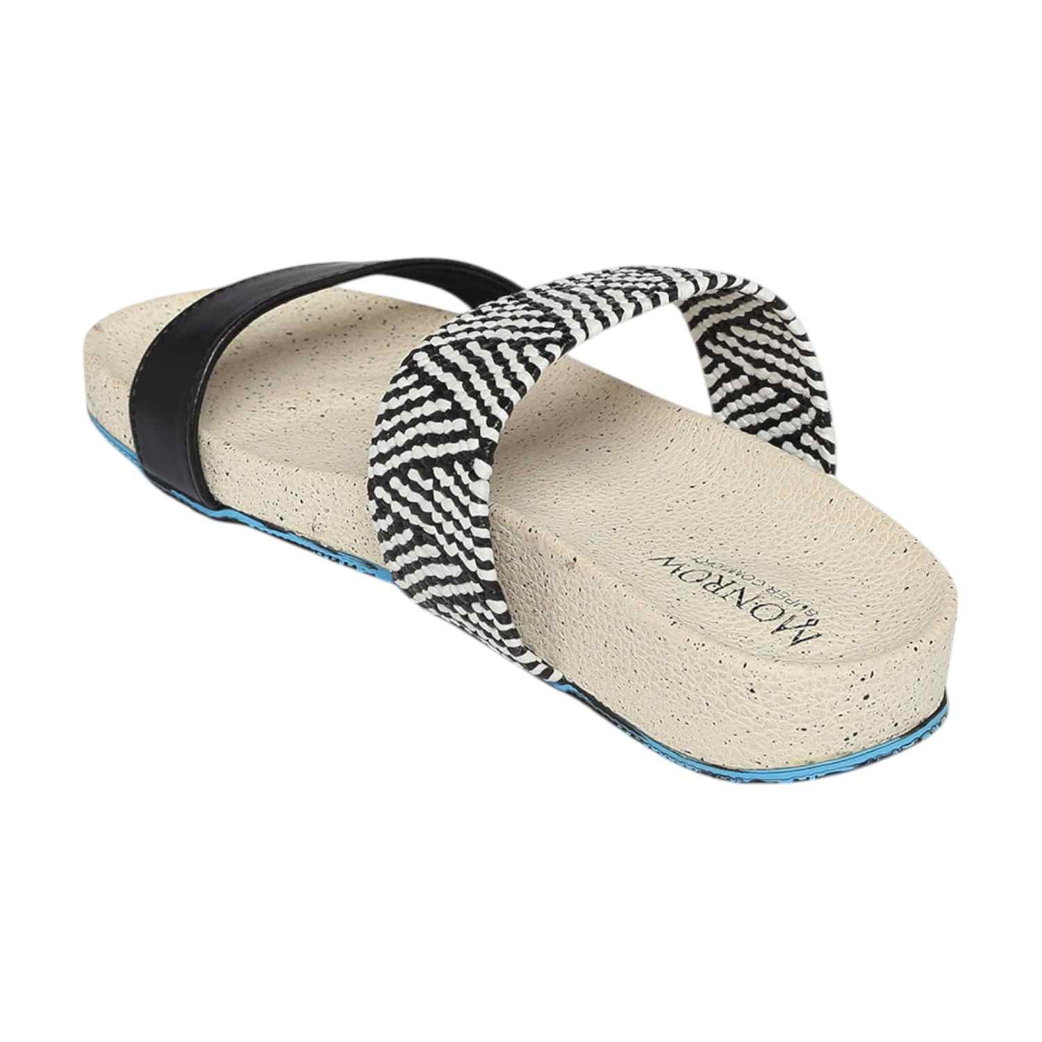 Monrow Jeviva Beige-Black Flat