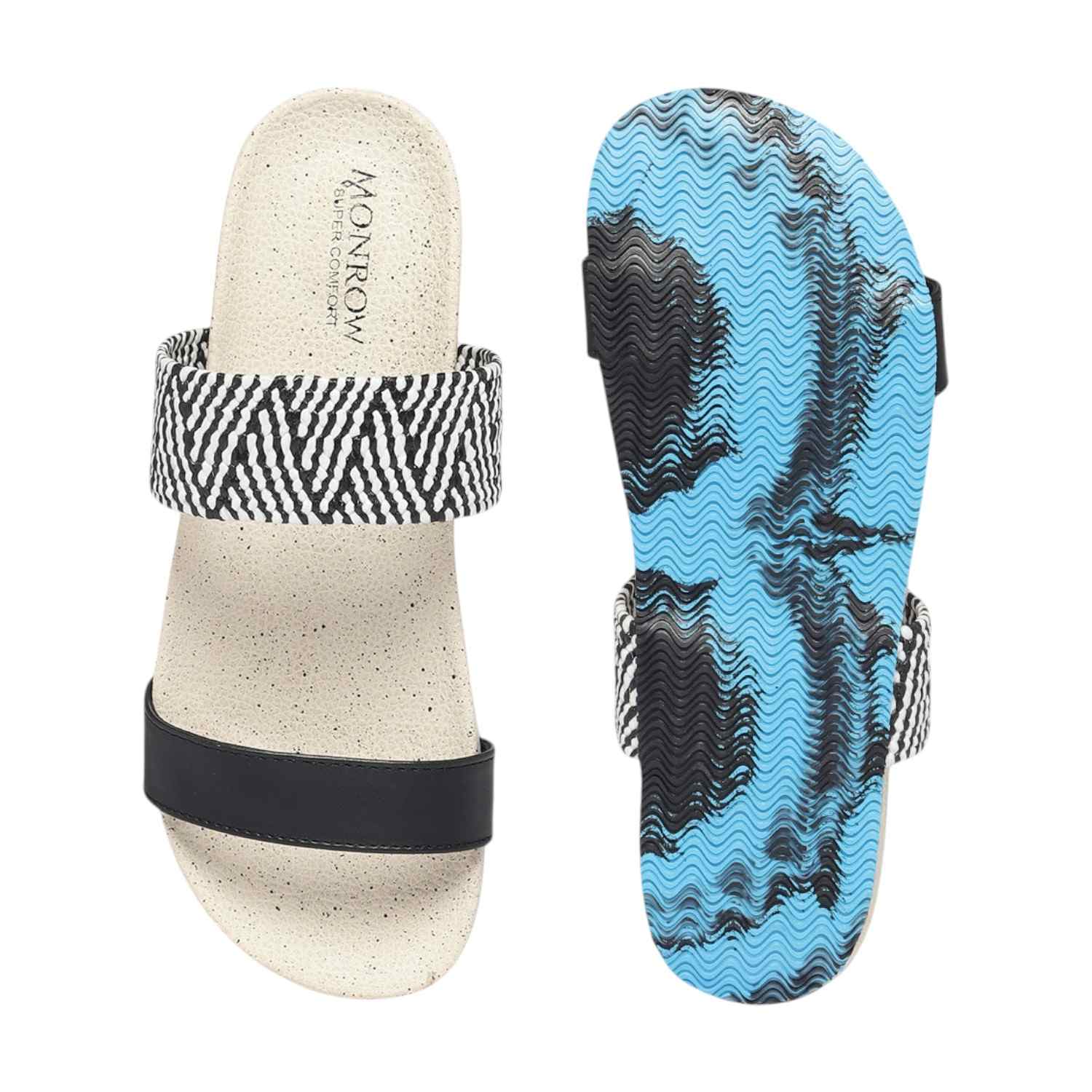 Monrow Jeviva Beige-Black Flat