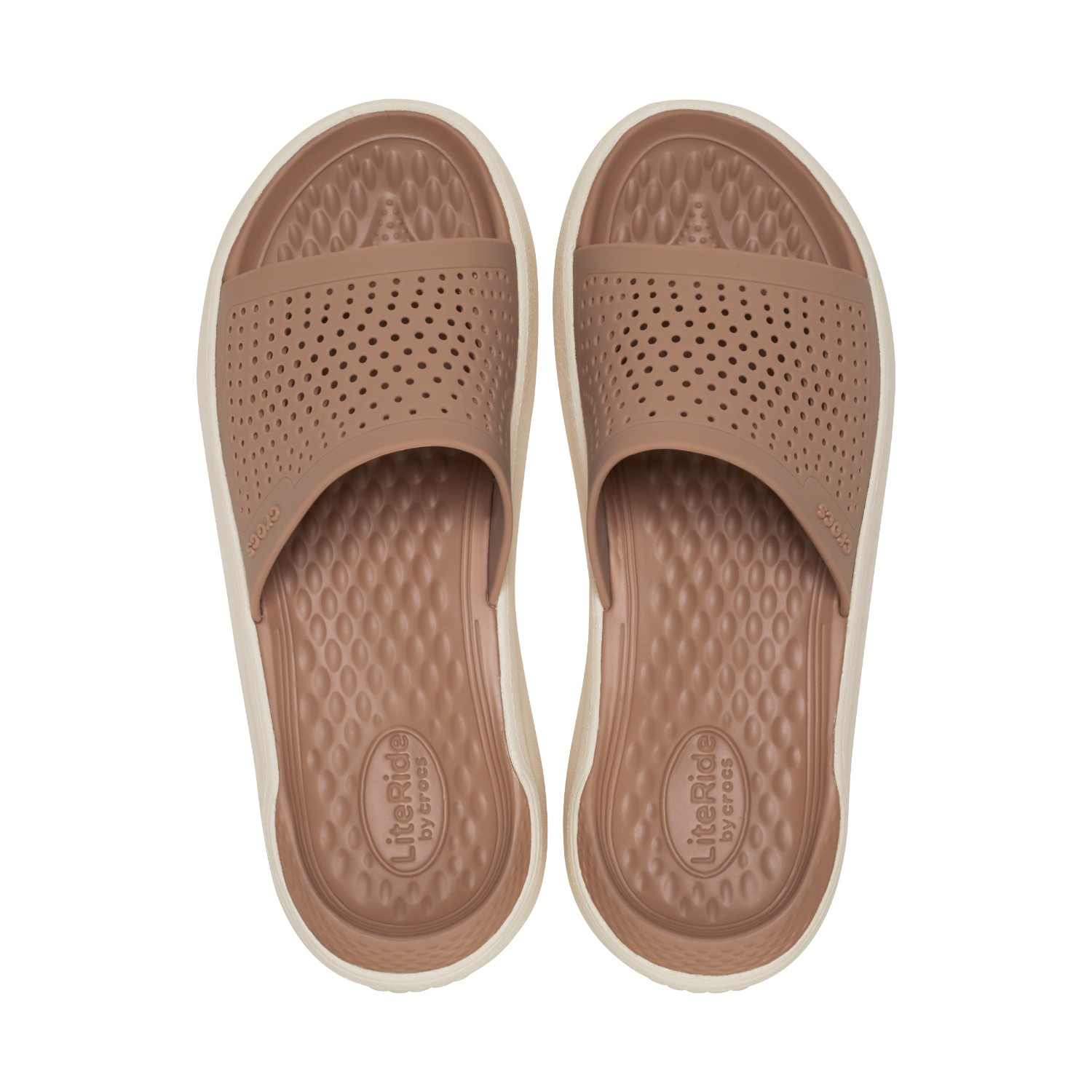 LiteRide Slides for Men Light Brown Comfort
