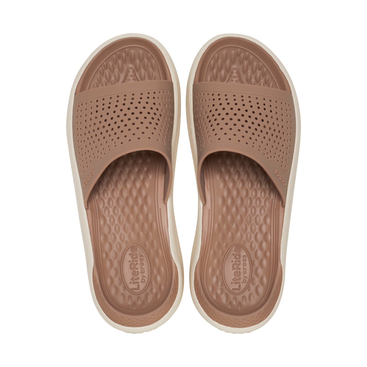 LiteRide Slides for Men Light Brown Comfort