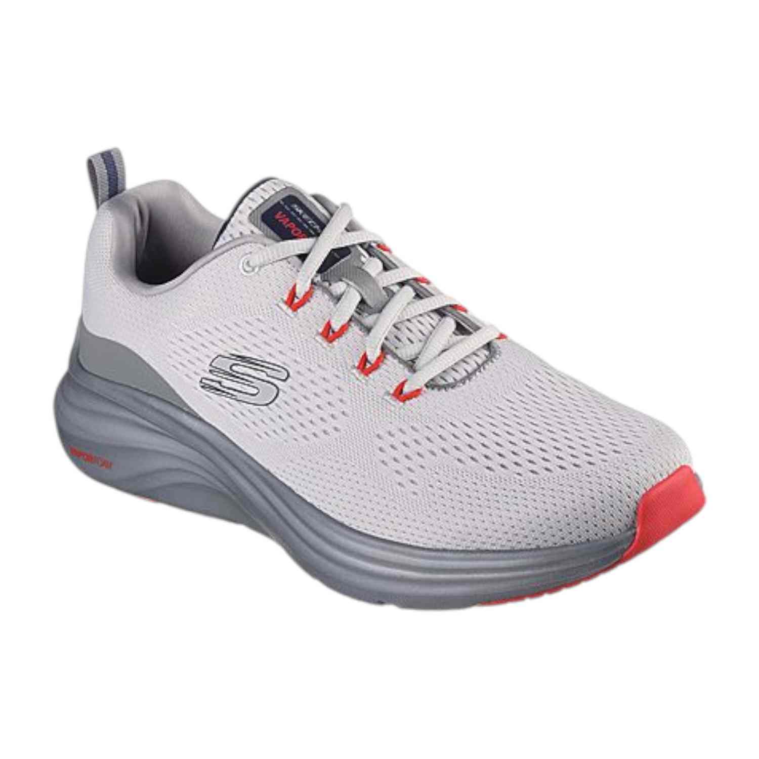 Skechers Grey-Orange Men Vapor Foam Running Shoes