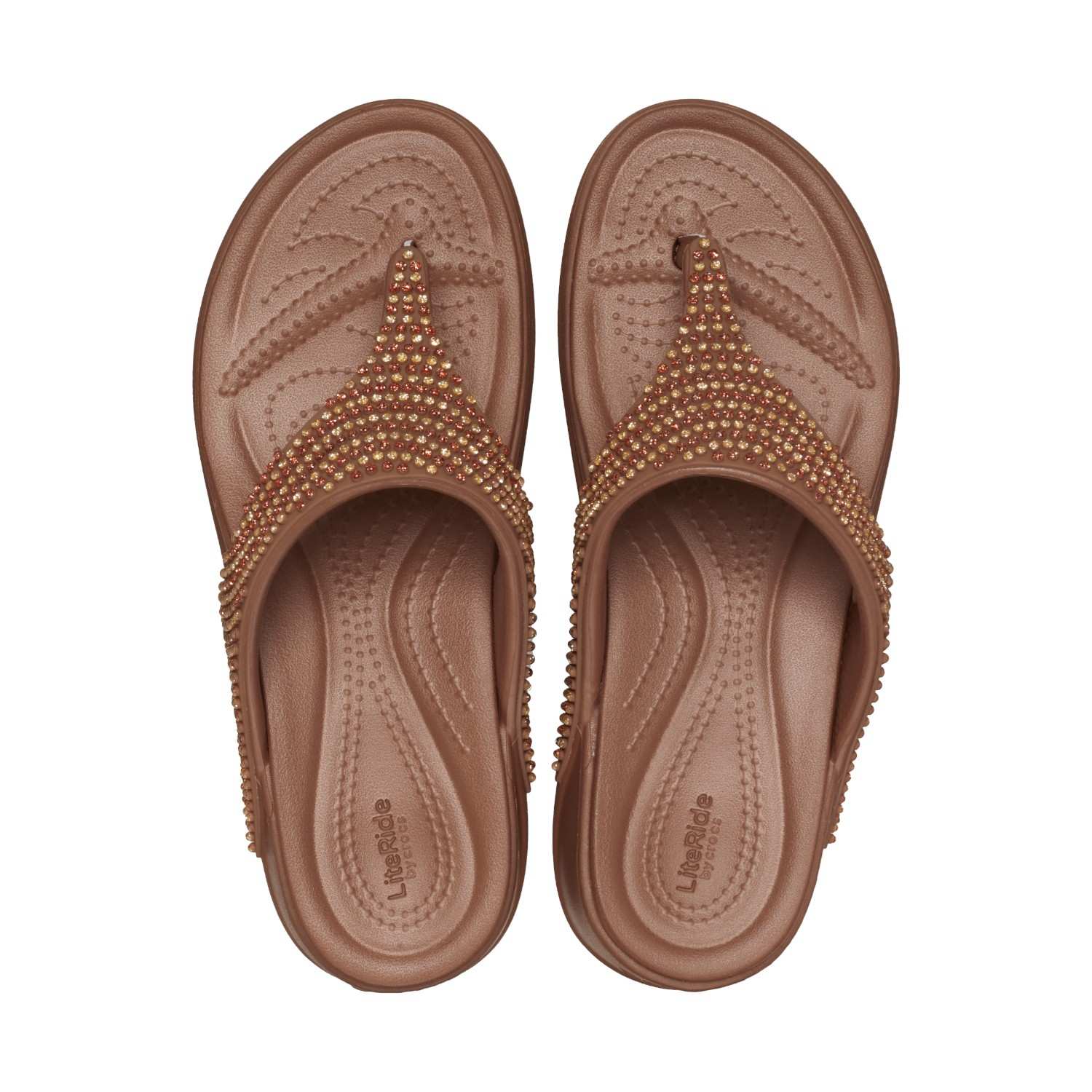Women LiteRide Sparkle Sandals Bronze