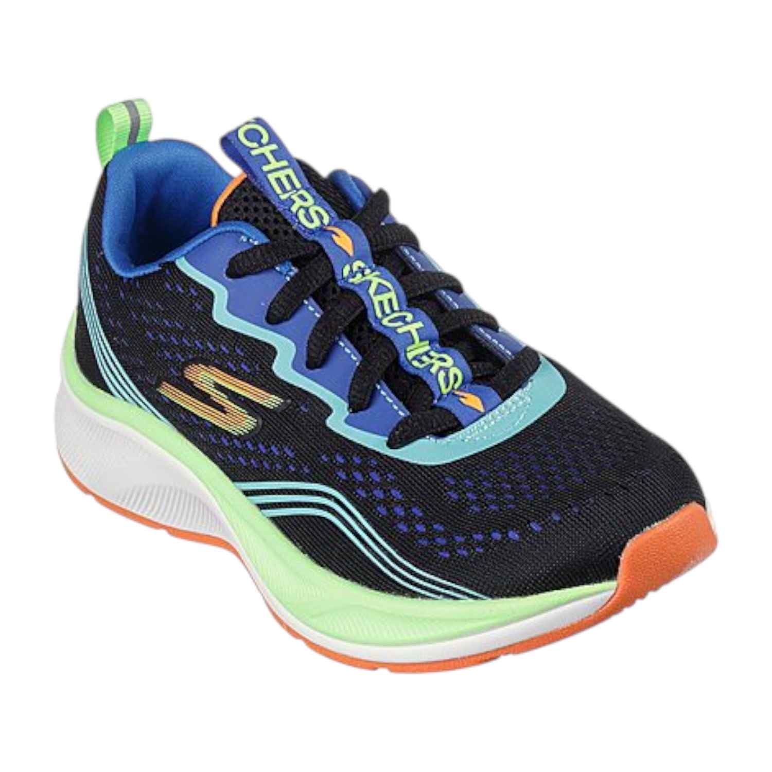 Black-Multi Boys  Elite Sport-Push-Pac Running Shoes