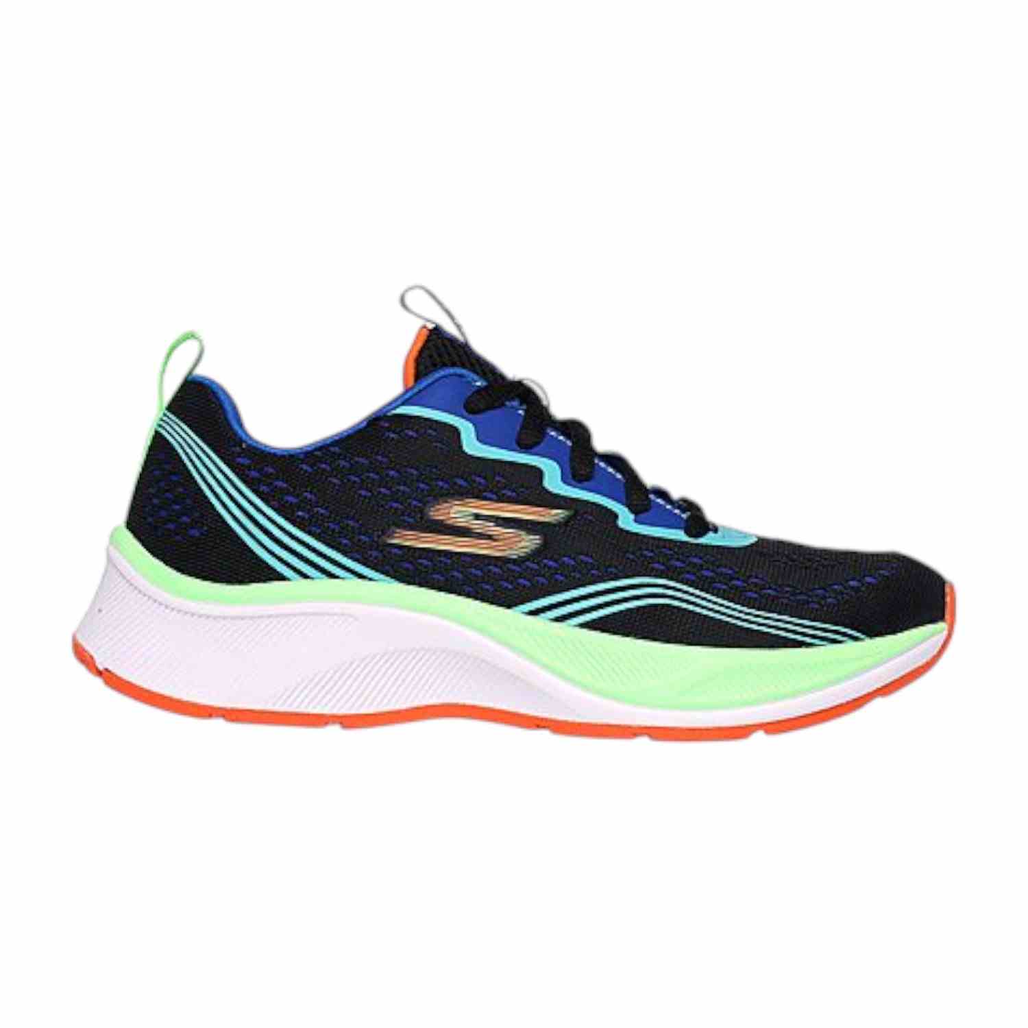 Black-Multi Boys  Elite Sport-Push-Pac Running Shoes