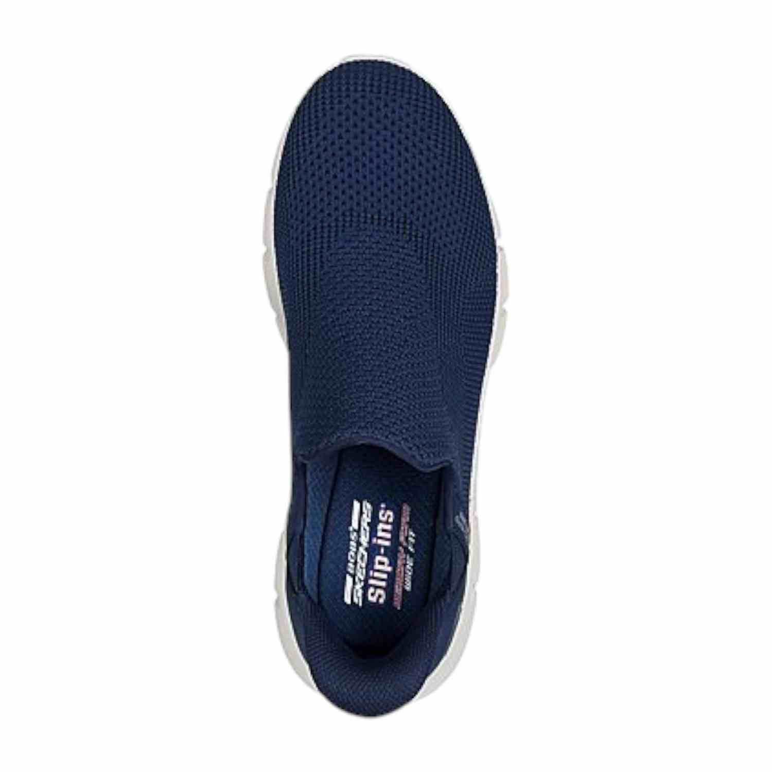 Skechers Navy Men Bobs B Flex-Resilient Edge Running Shoes