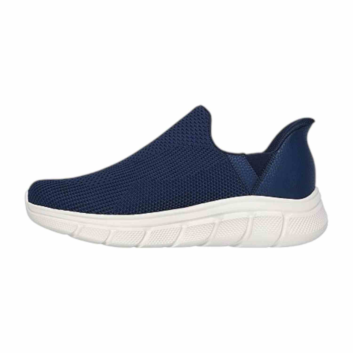 Skechers Navy Men Bobs B Flex-Resilient Edge Running Shoes