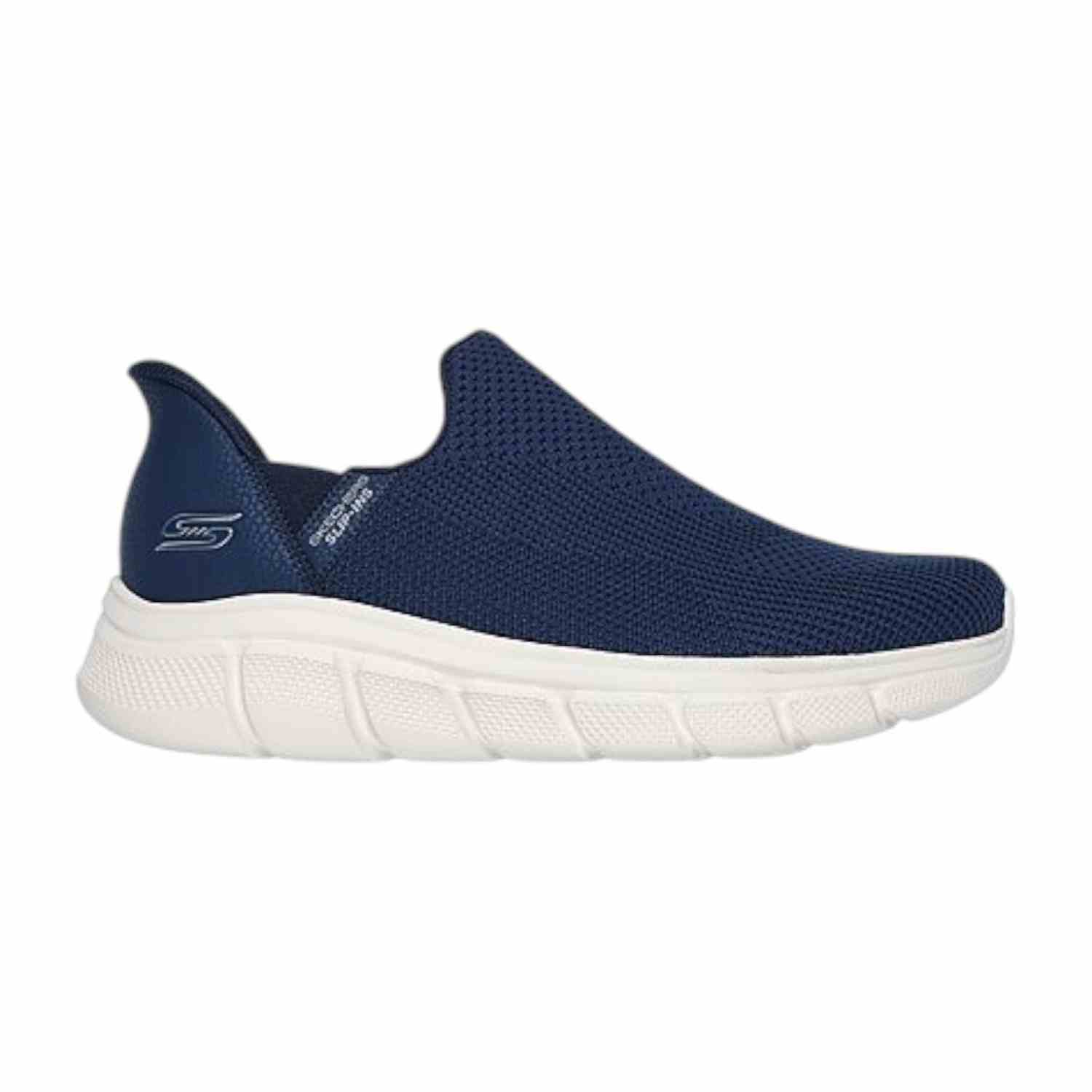 Skechers Navy Men Bobs B Flex-Resilient Edge Running Shoes