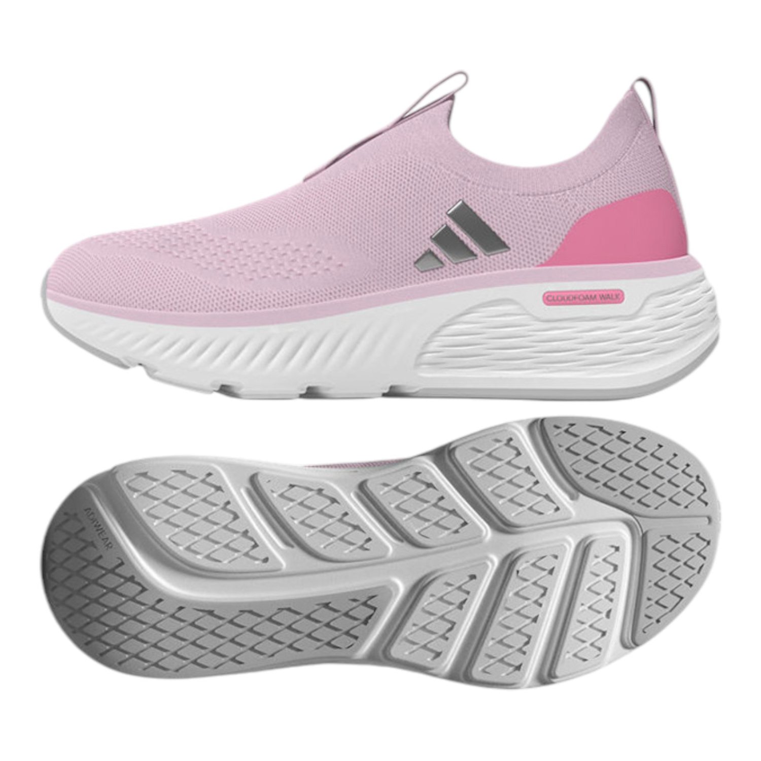 Women Cloudfoam Go Sock Pink Walking Shoes