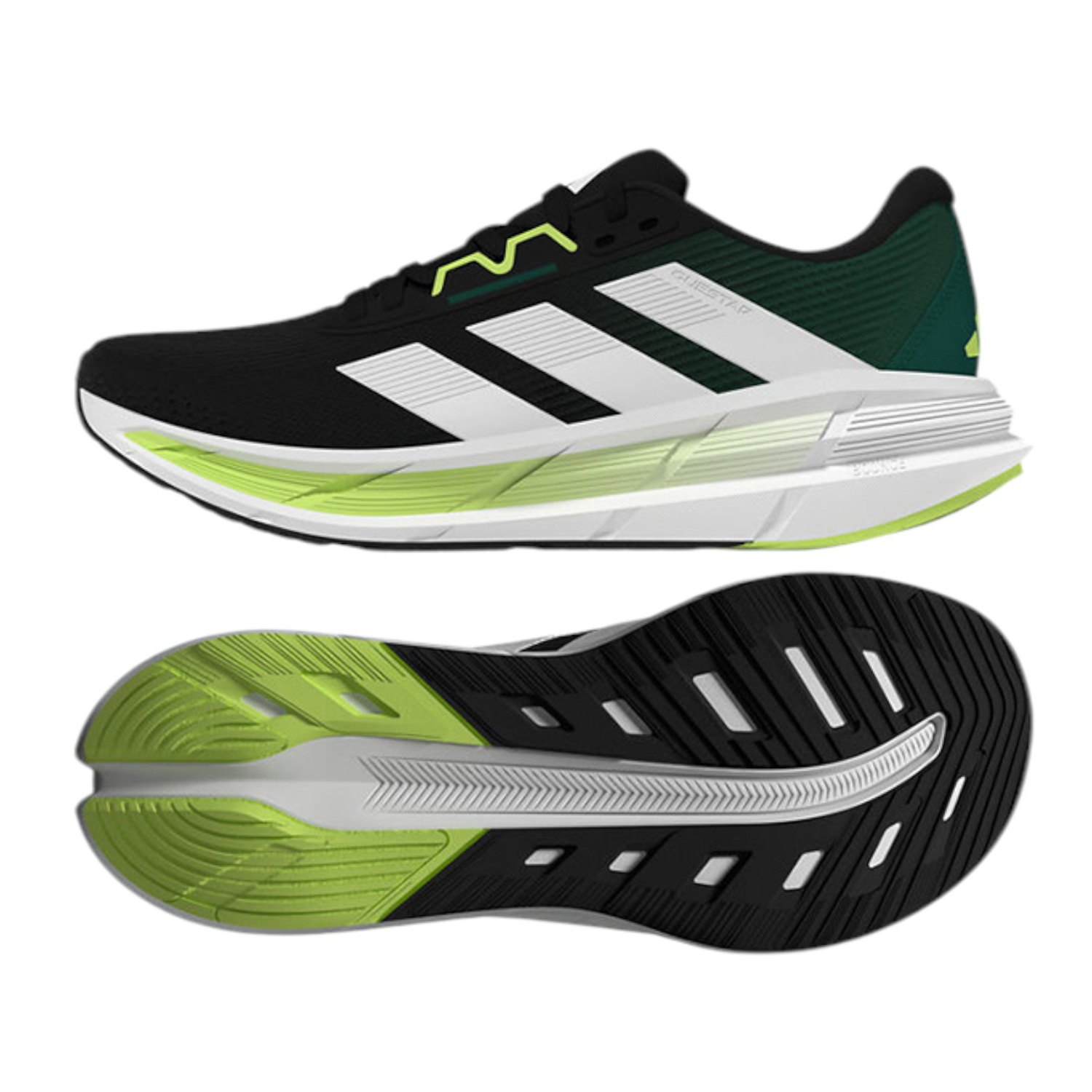 Men Questar 3 Black Running Shoes