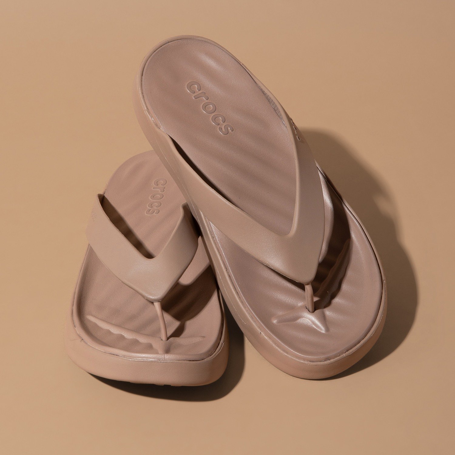 Women Classic Comfort Flip Flops Earthy Beige