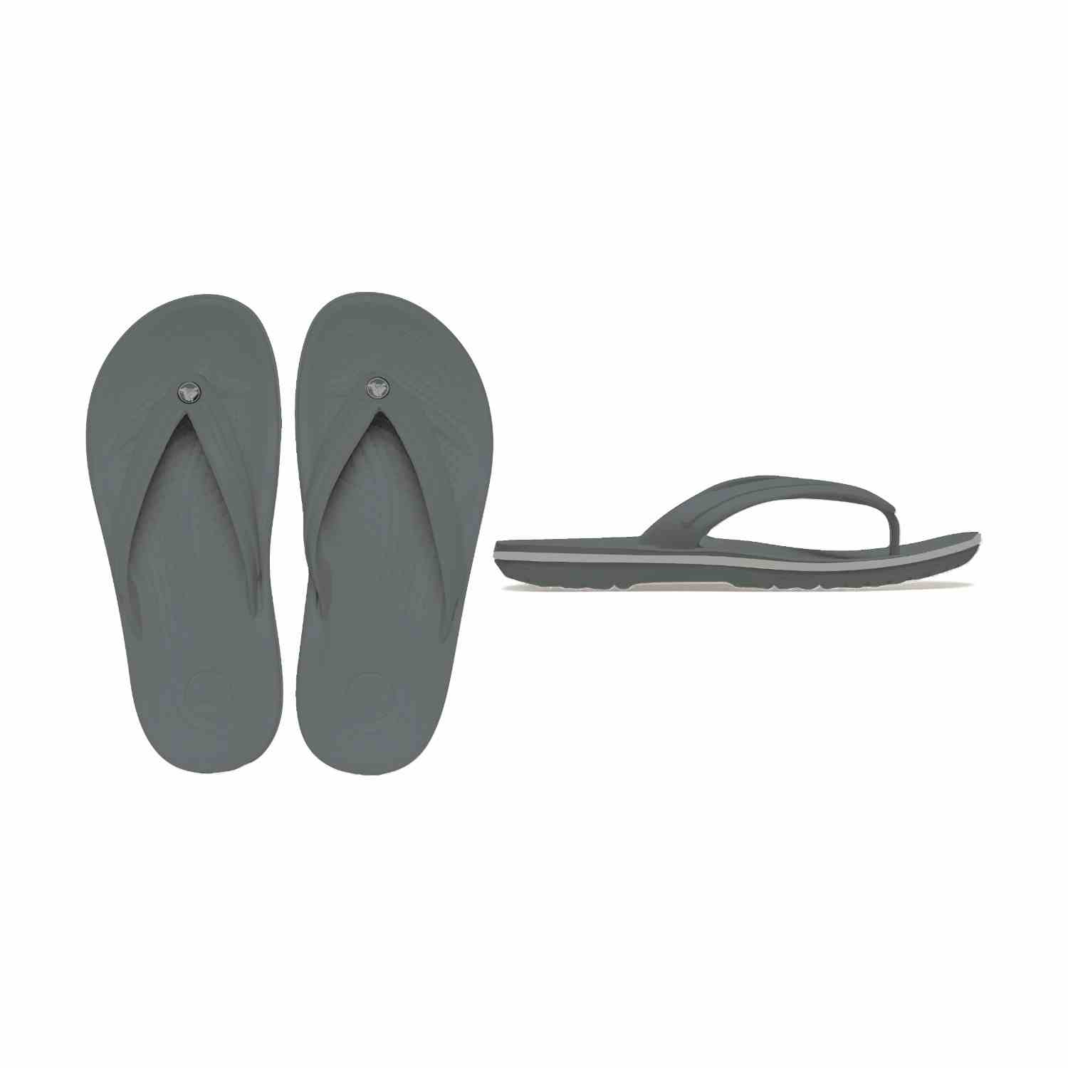 Crocband Men Grey Flip Flops