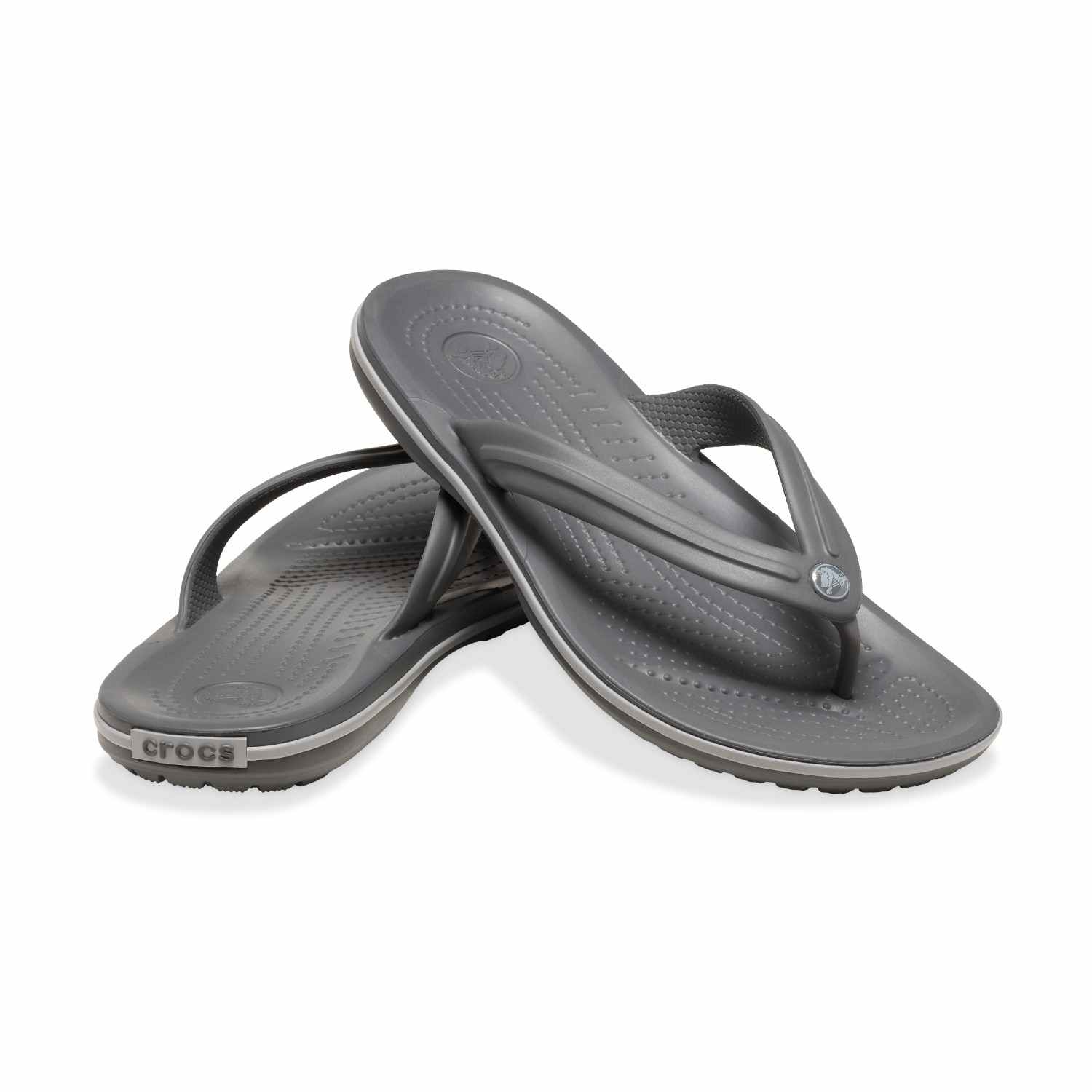 Crocband Men Grey Flip Flops