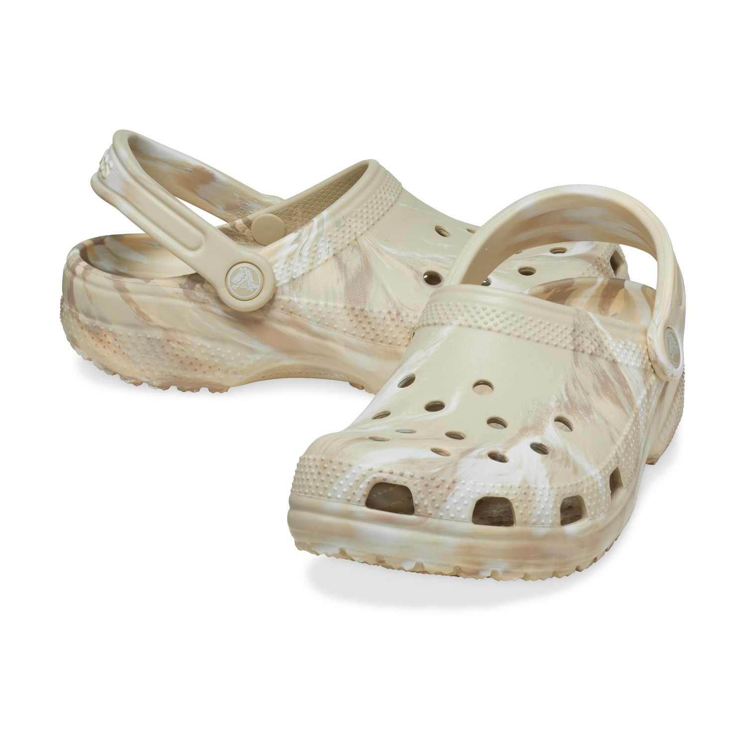 Classic Marbled Men Bone Multi Clogs
