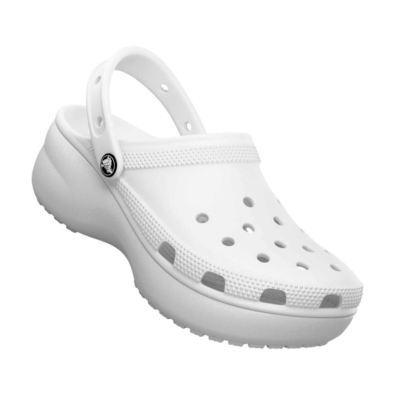 Classic Platform Women White Clogs