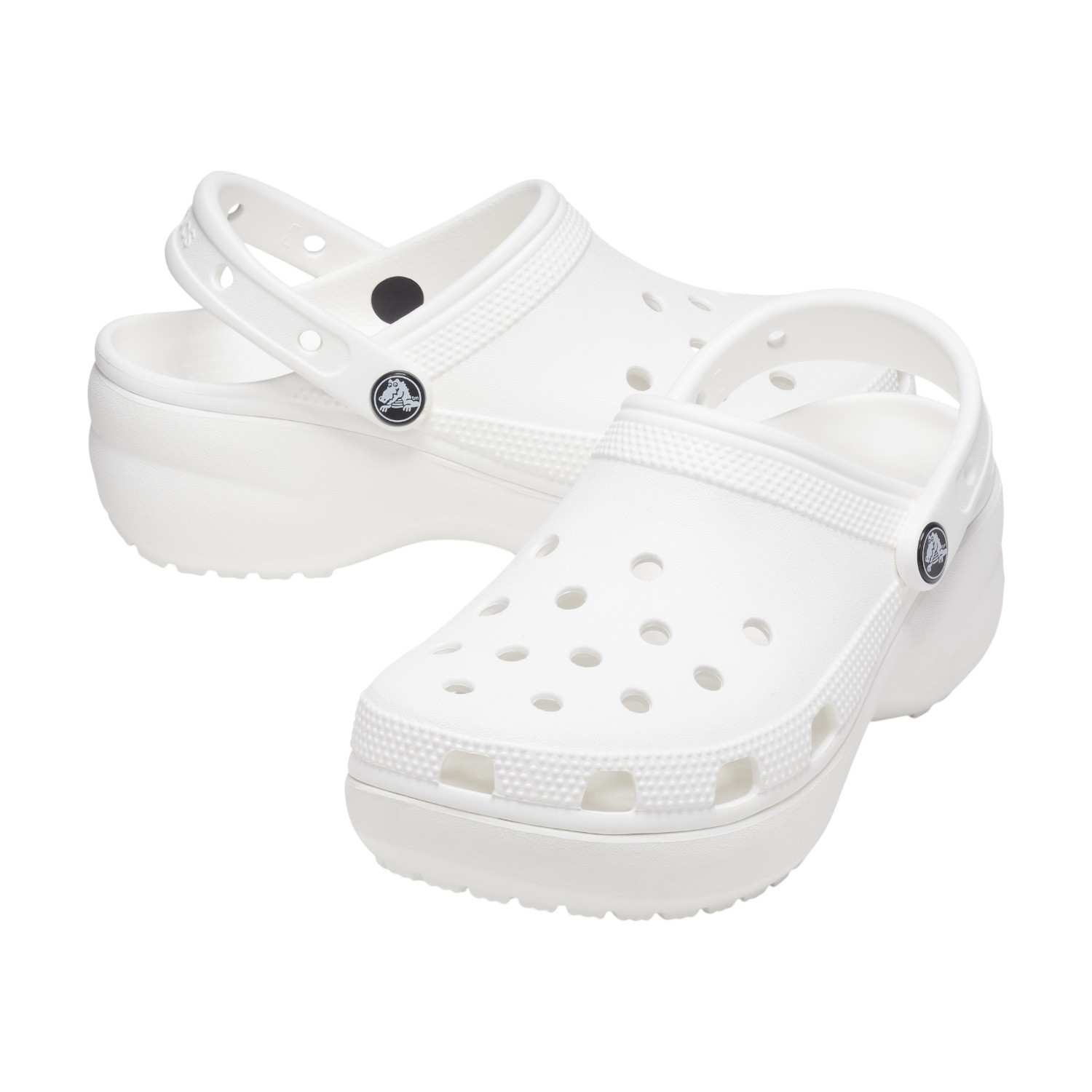 Classic Platform Women White Clogs