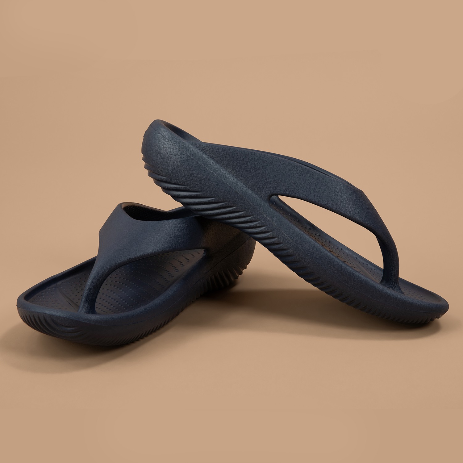 Women Classic Flip Flops Navy Blue