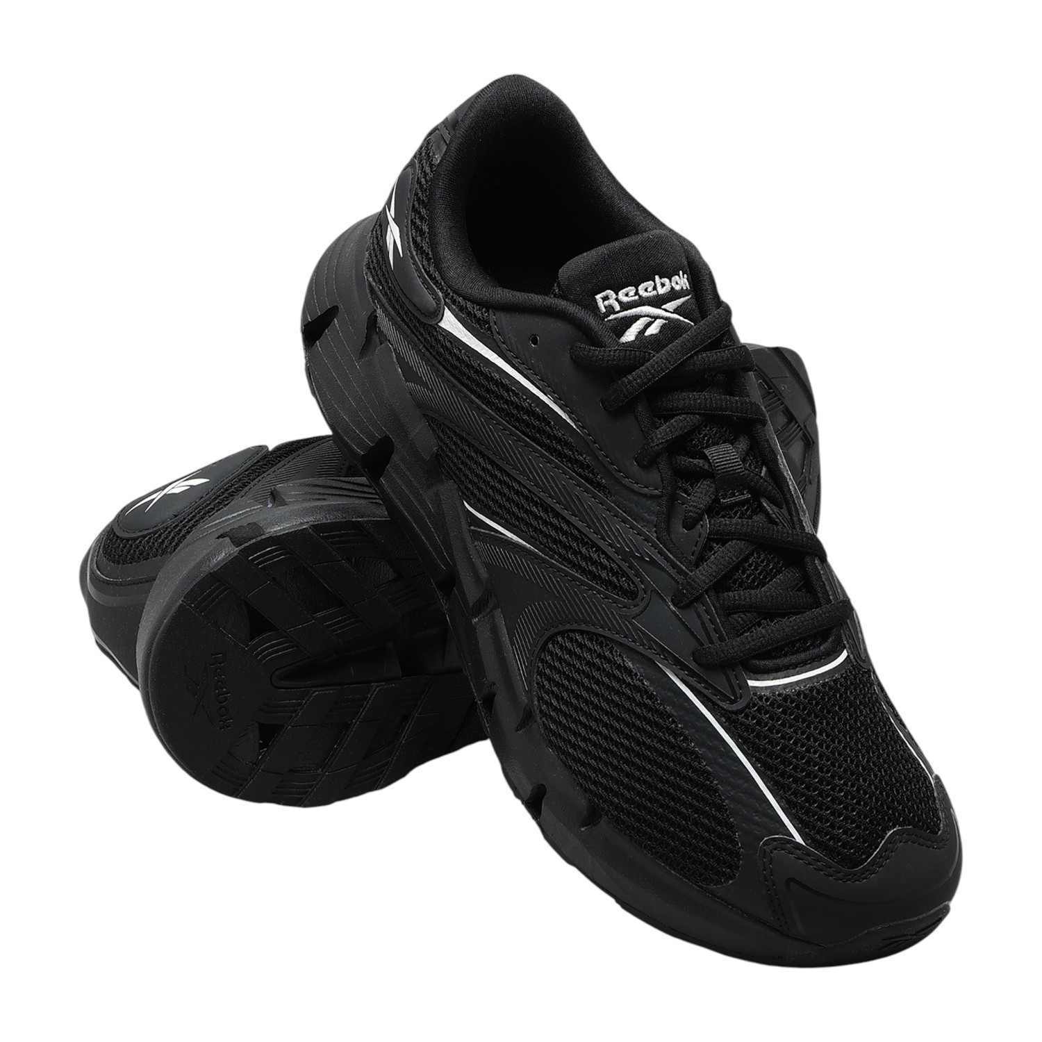 Men Black Reebok Zig Hypnotica Sneakers