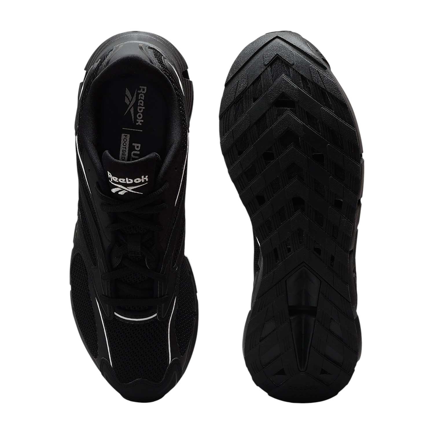 Men Black Reebok Zig Hypnotica Sneakers