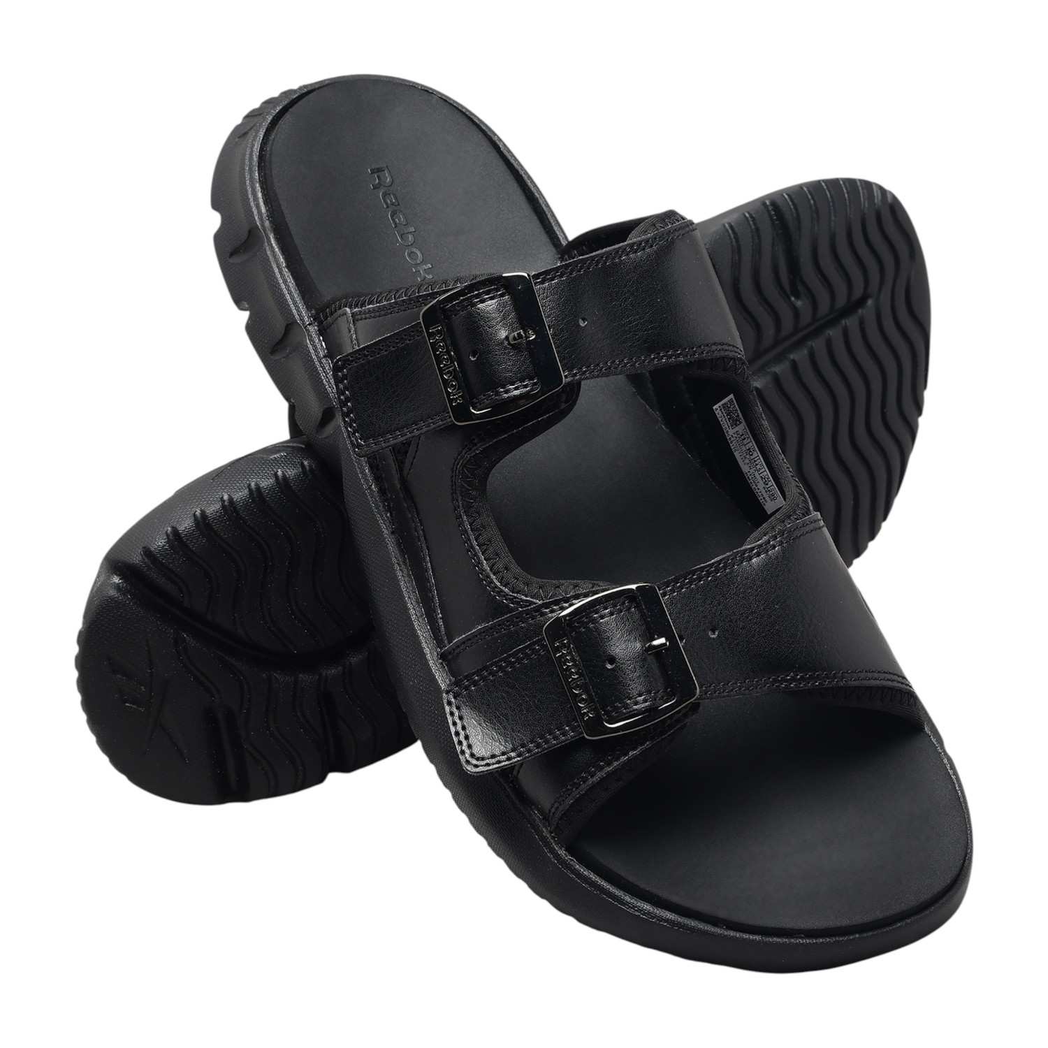 Men Black Atlas Slide - Men Black Sandals & Slippers