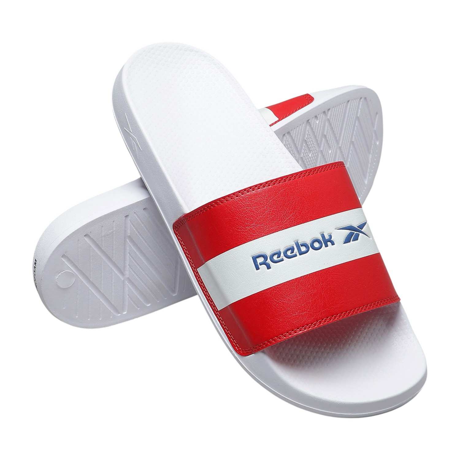 Men White Fusion Slide - Men White Sandals & Slippers